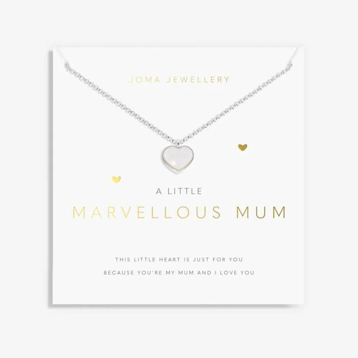 A Little 'Marvellous Mum' Necklace in Silver Plating image 0
