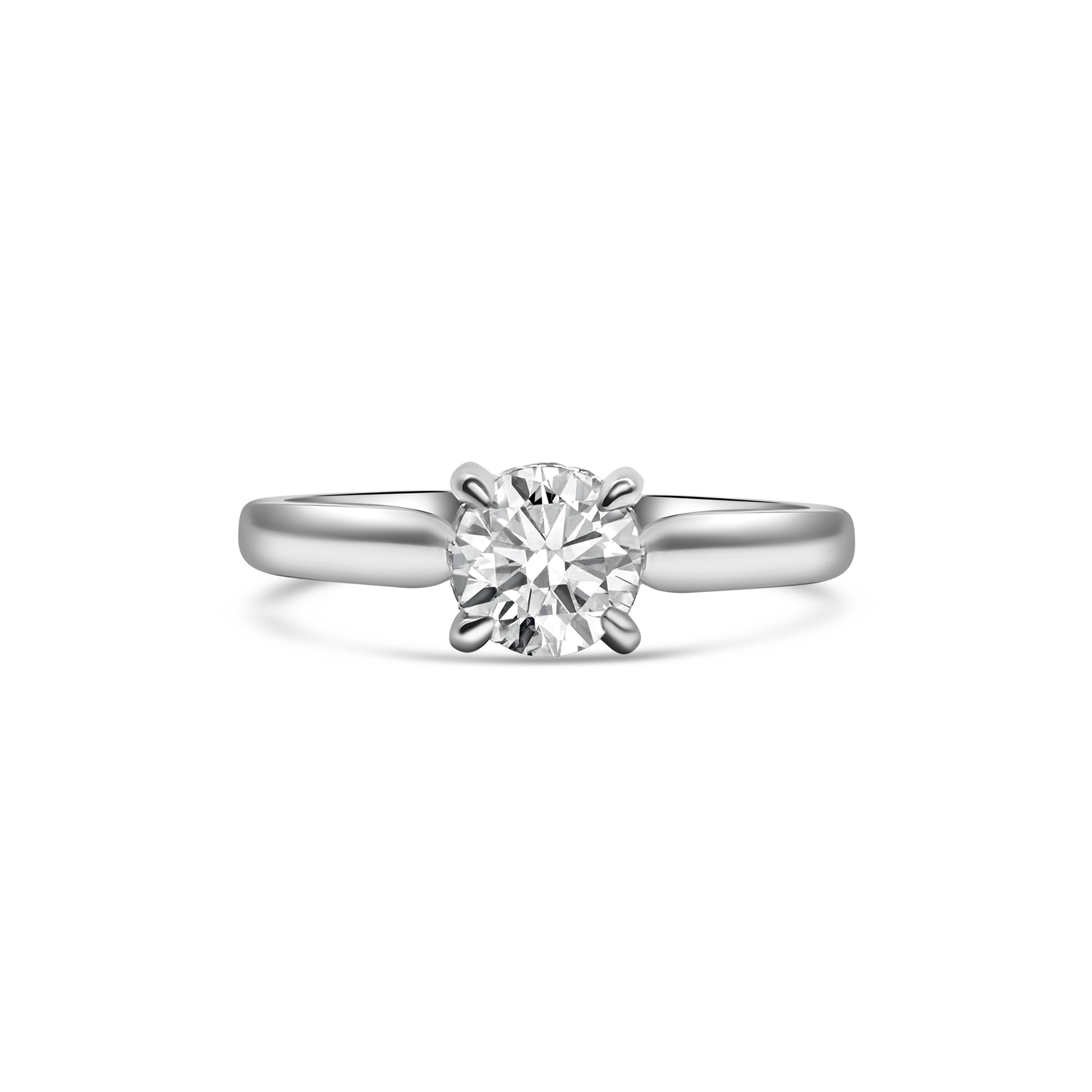 Platinum Solitaire Diamond Engagement Ring