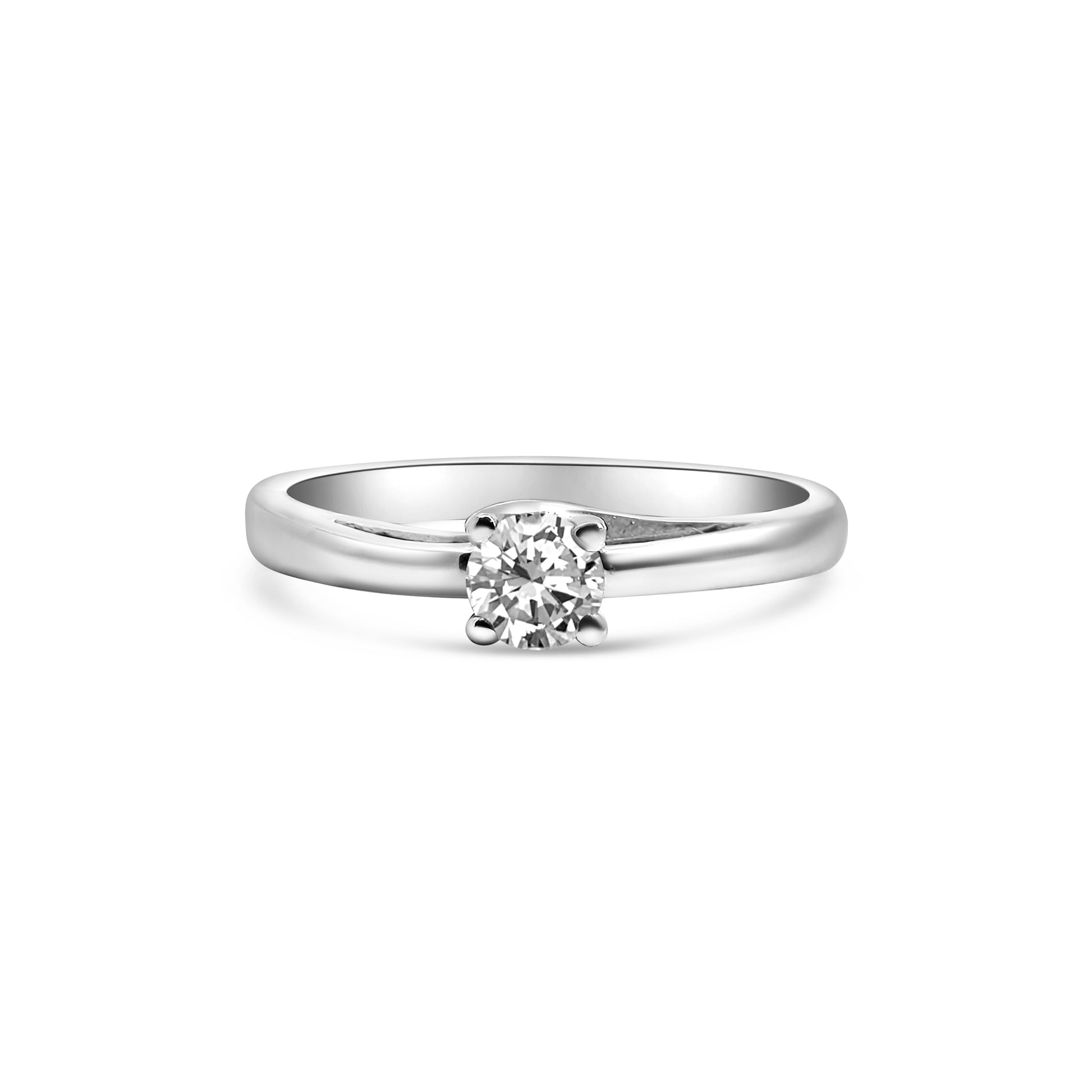 Platinum Solitaire Diamond Engagement Ring