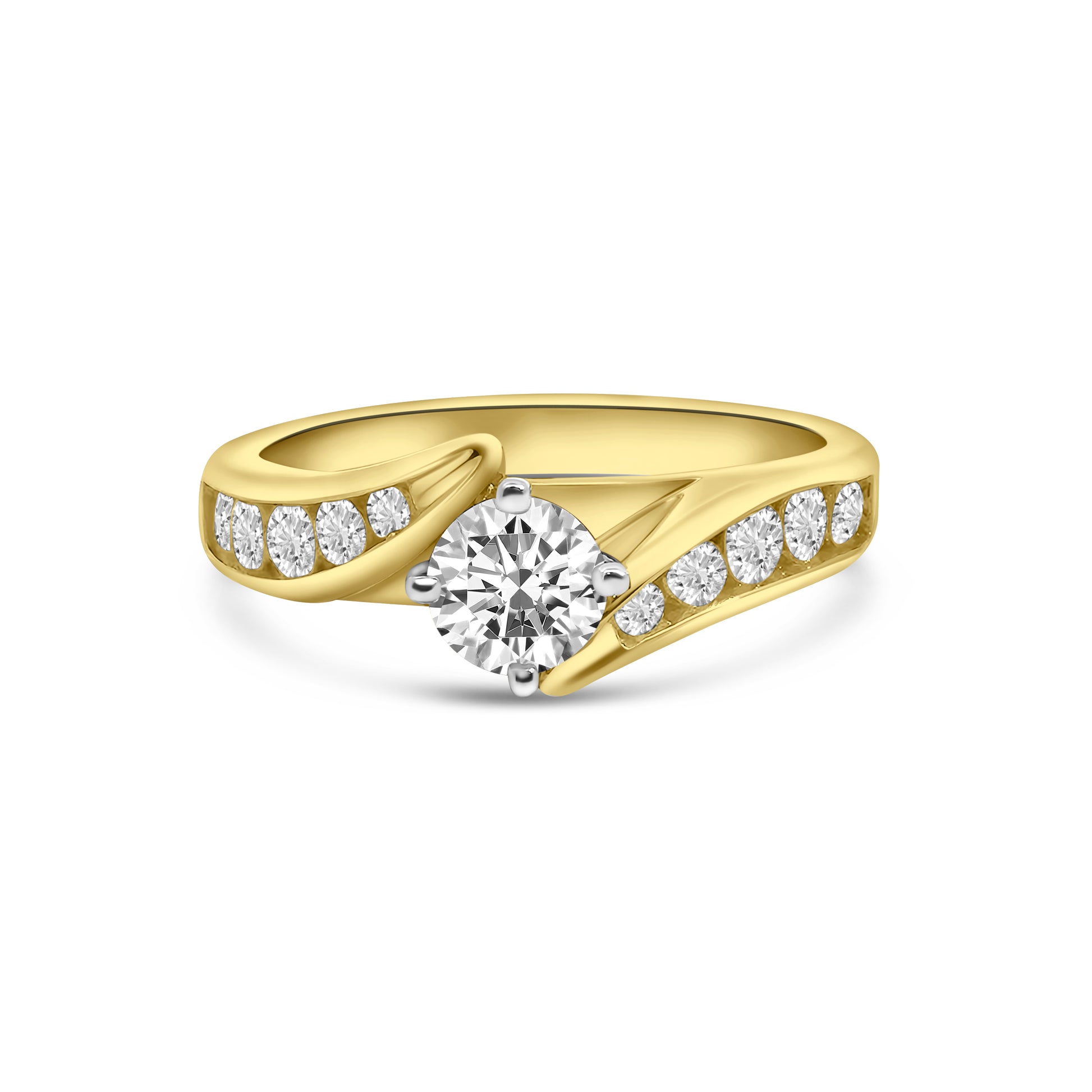 18kt Diamond solitaire Engagement Ring