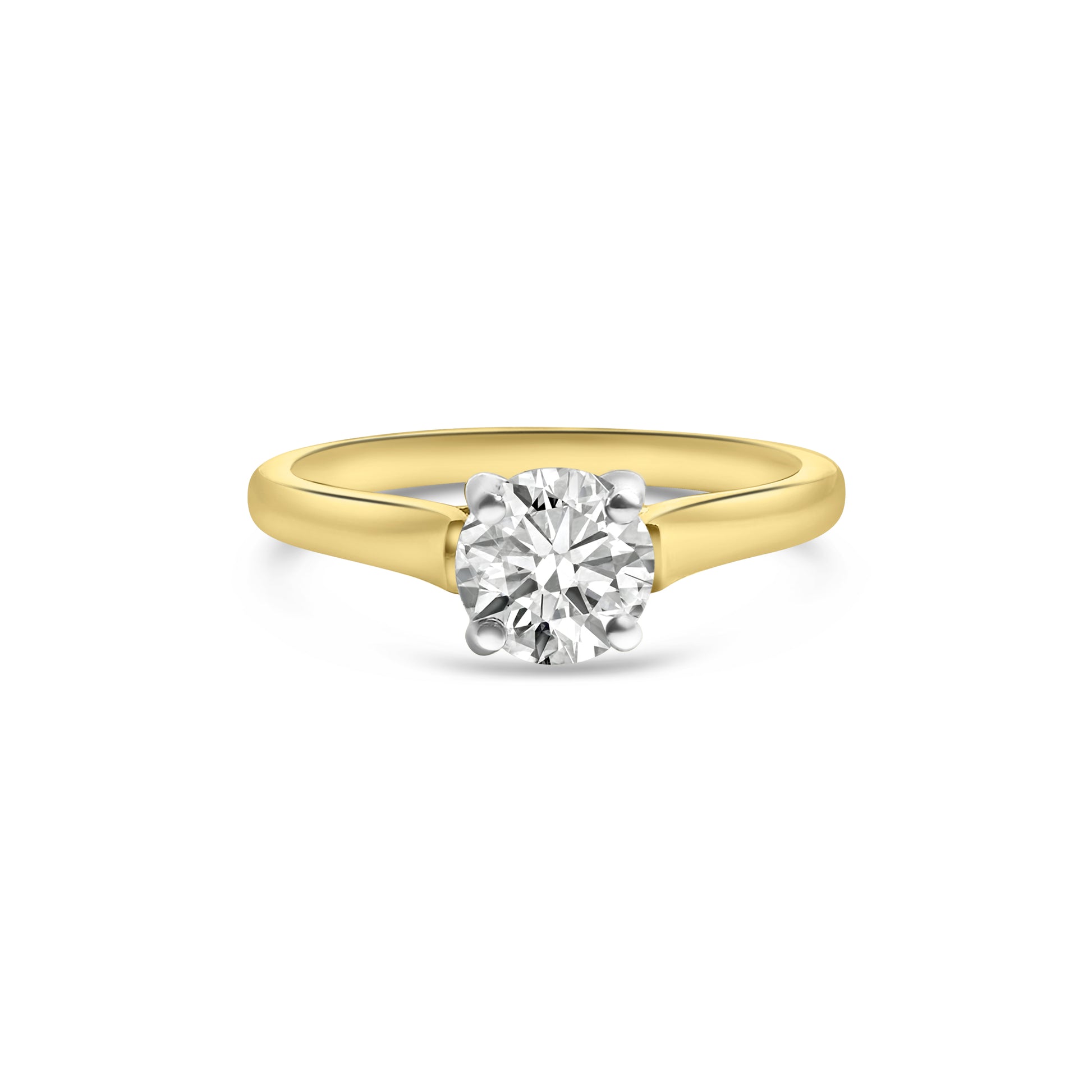 18kt Brilliant cut Solitaire Diamond Engagement Ring