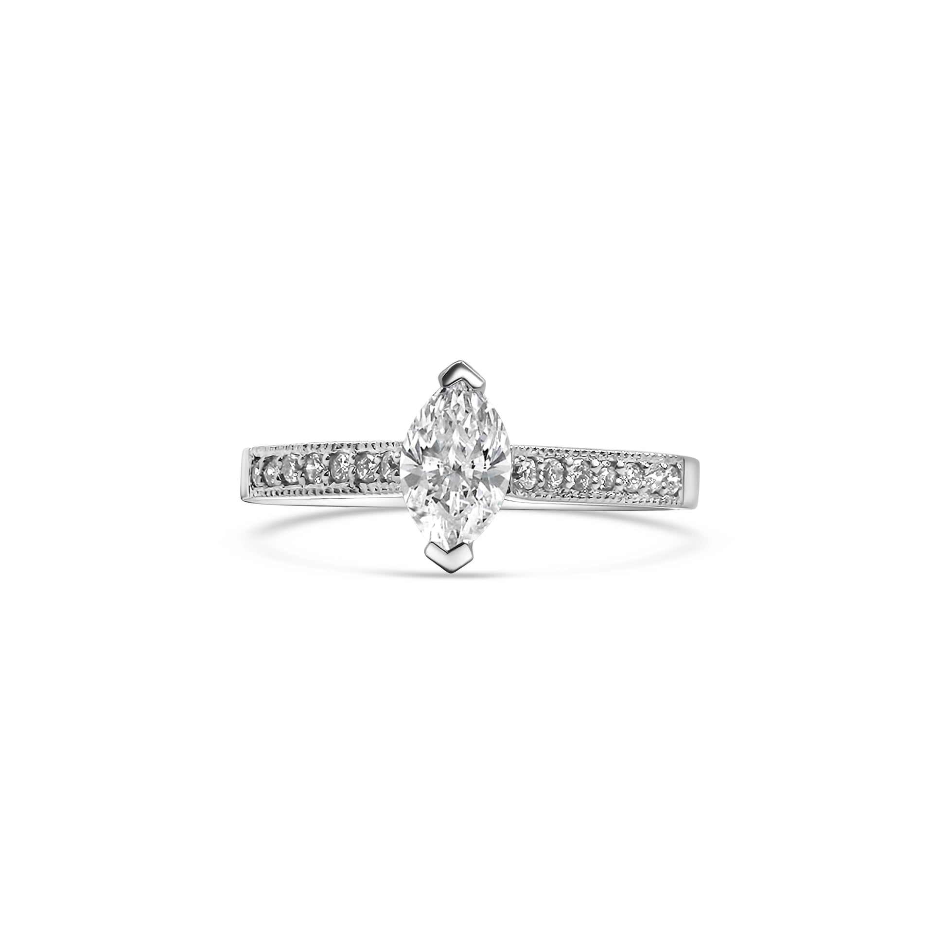 Platinum Solitaire Diamond Engagement Ring