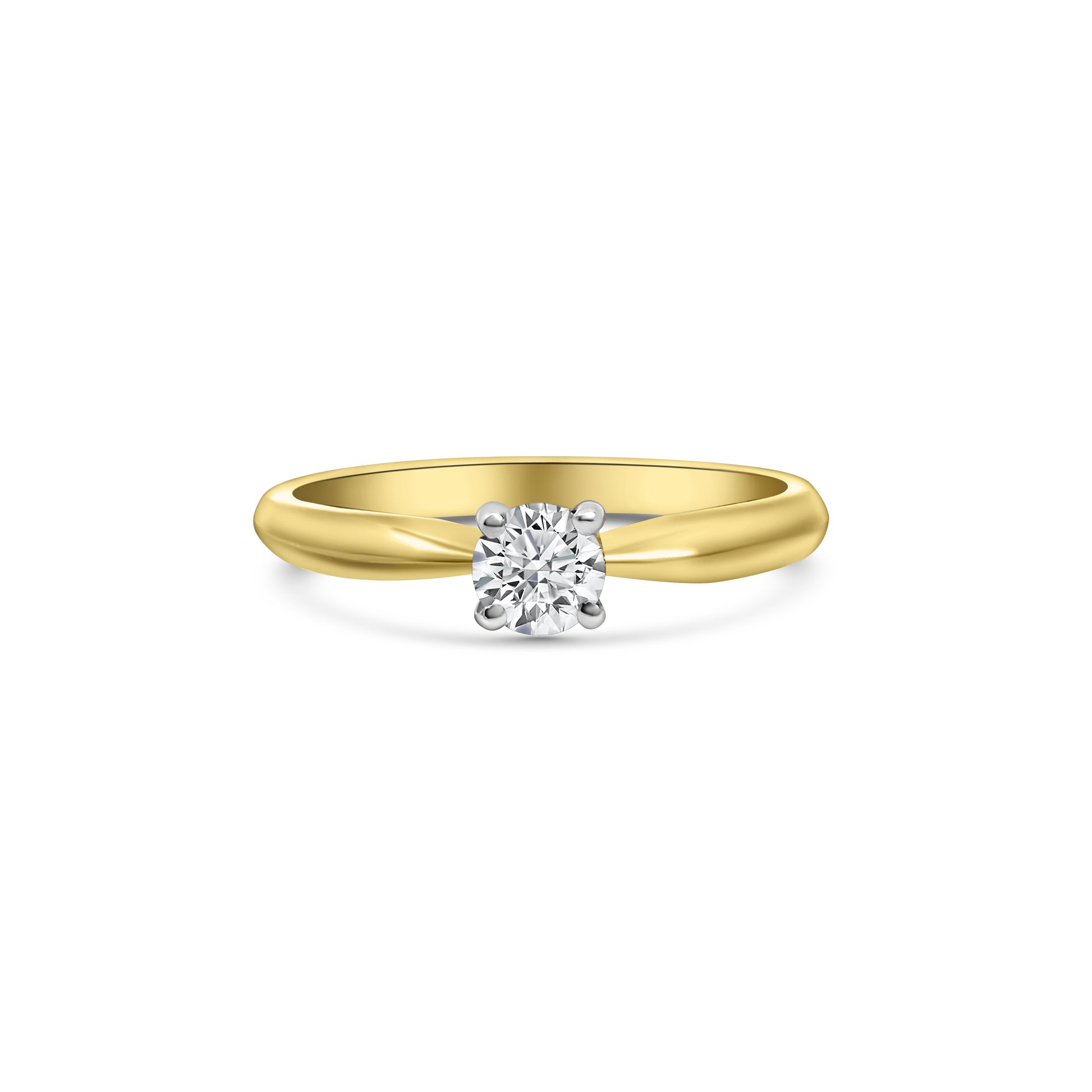 18kt Brilliant Cut Solitaire Diamond Engagement Ring