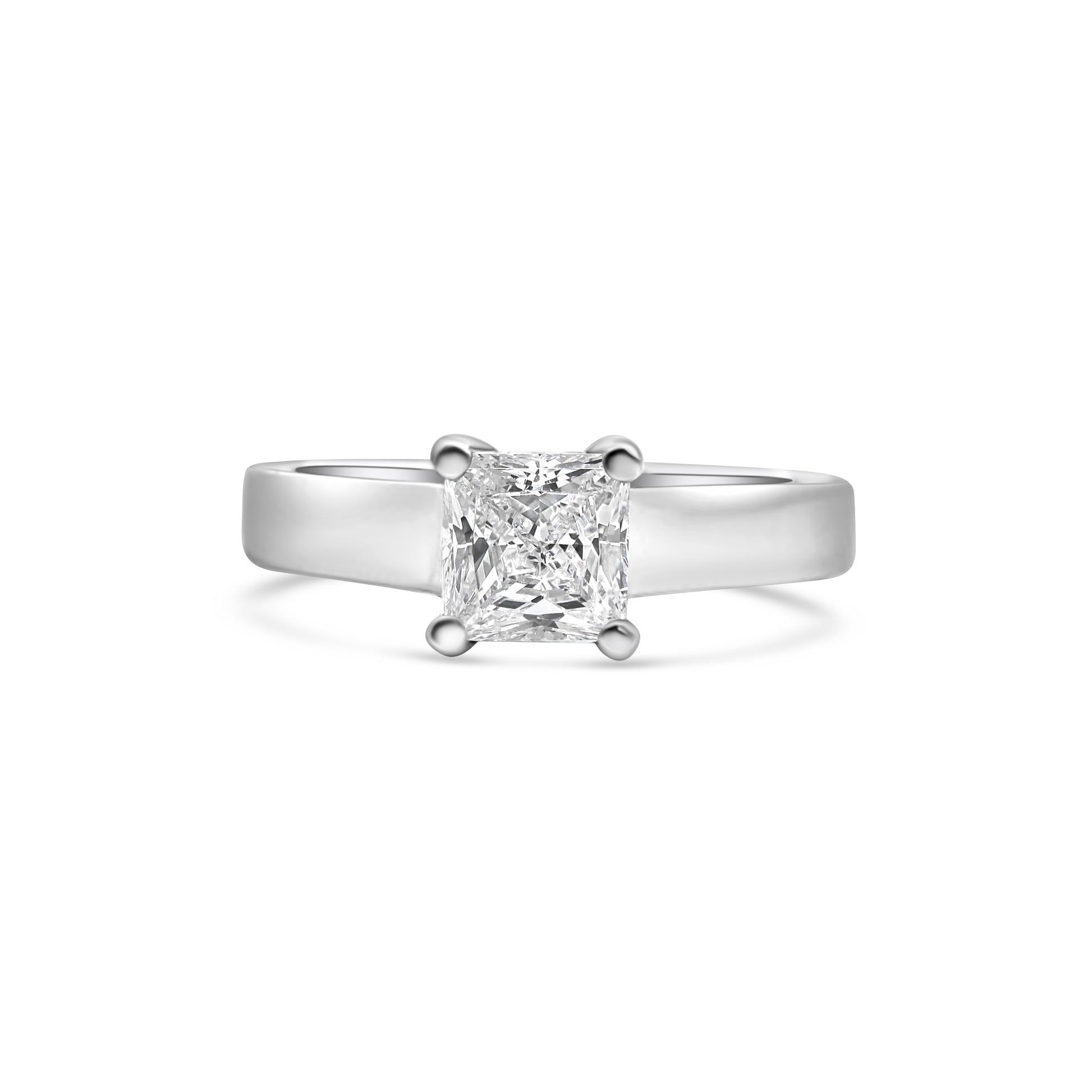 Platinum Solitaire Diamond Engagement Ring
