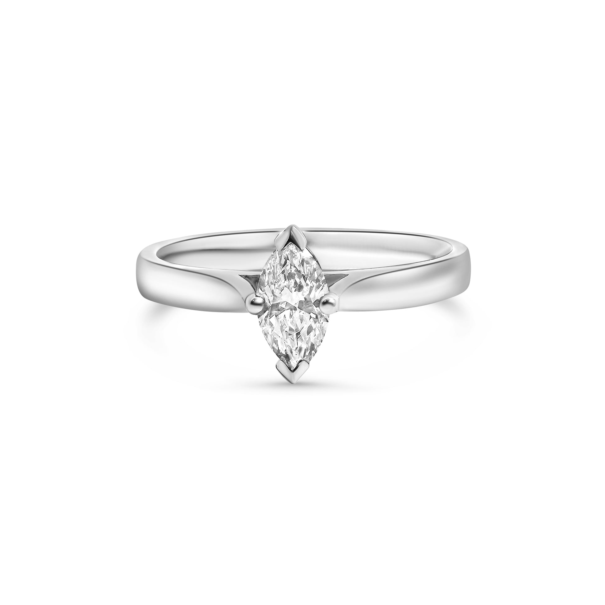 Platinum Solitaire Diamond Engagement Ring