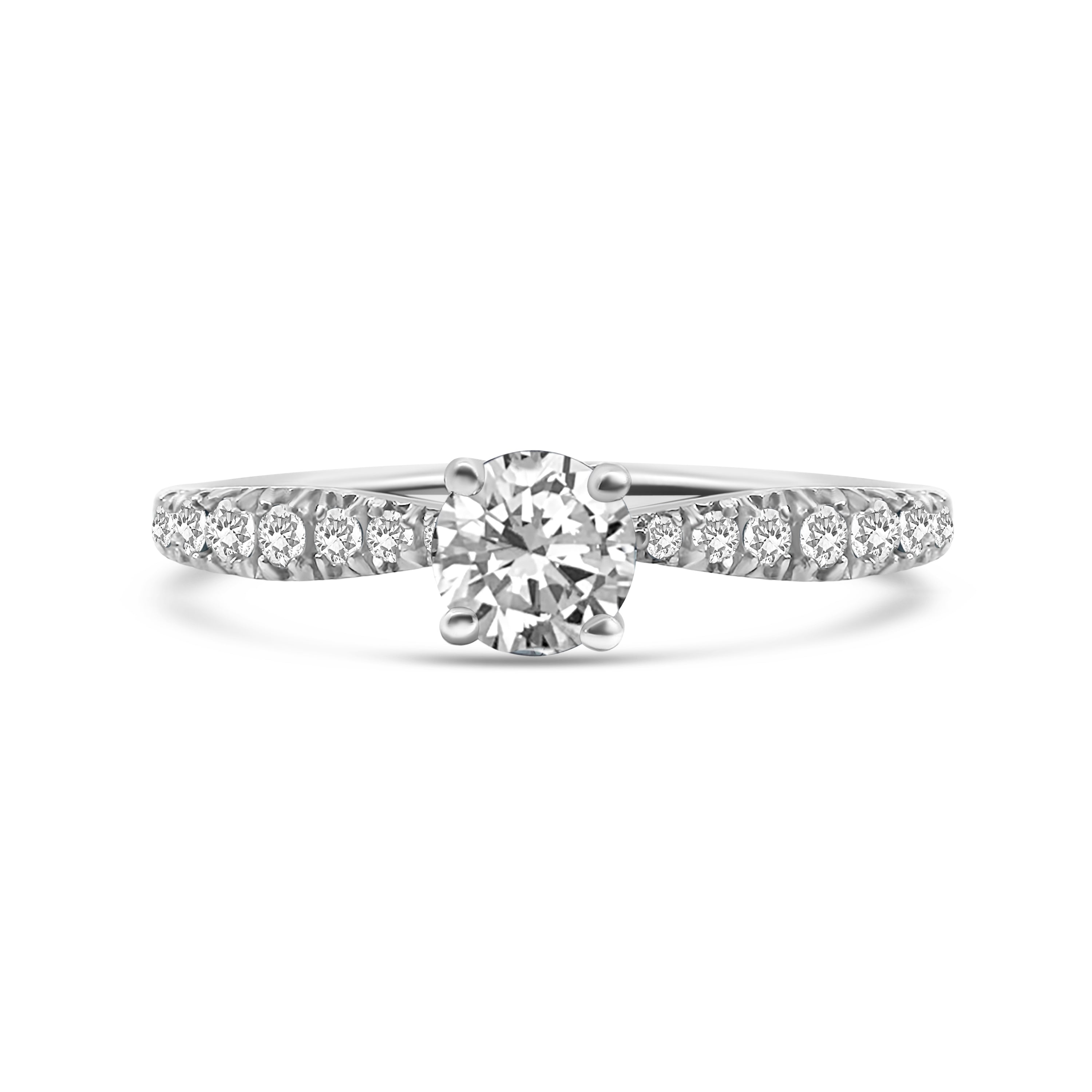 18kt Solitaire Engagement Ring