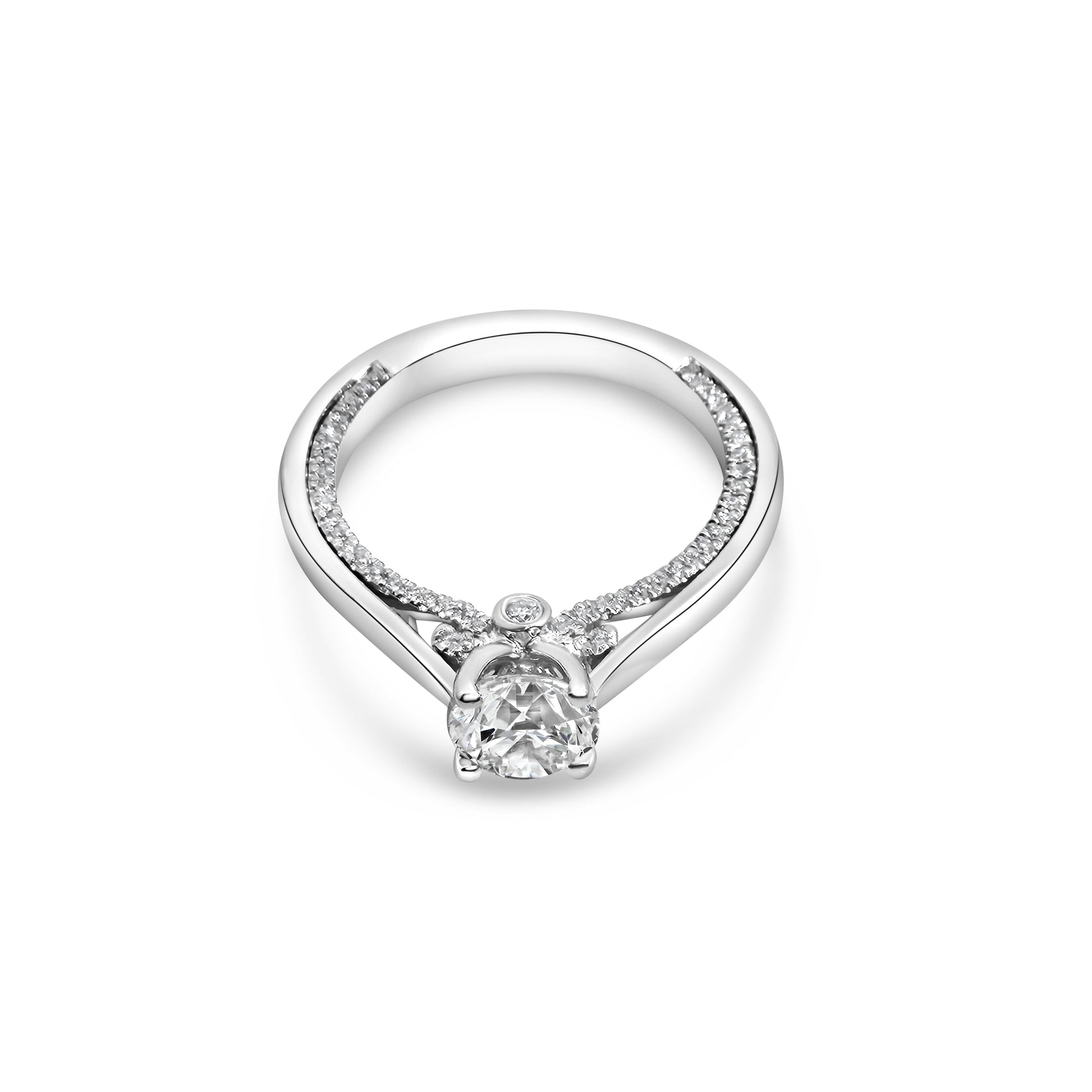 Platinum Solitaire Diamond Engagement Ring
