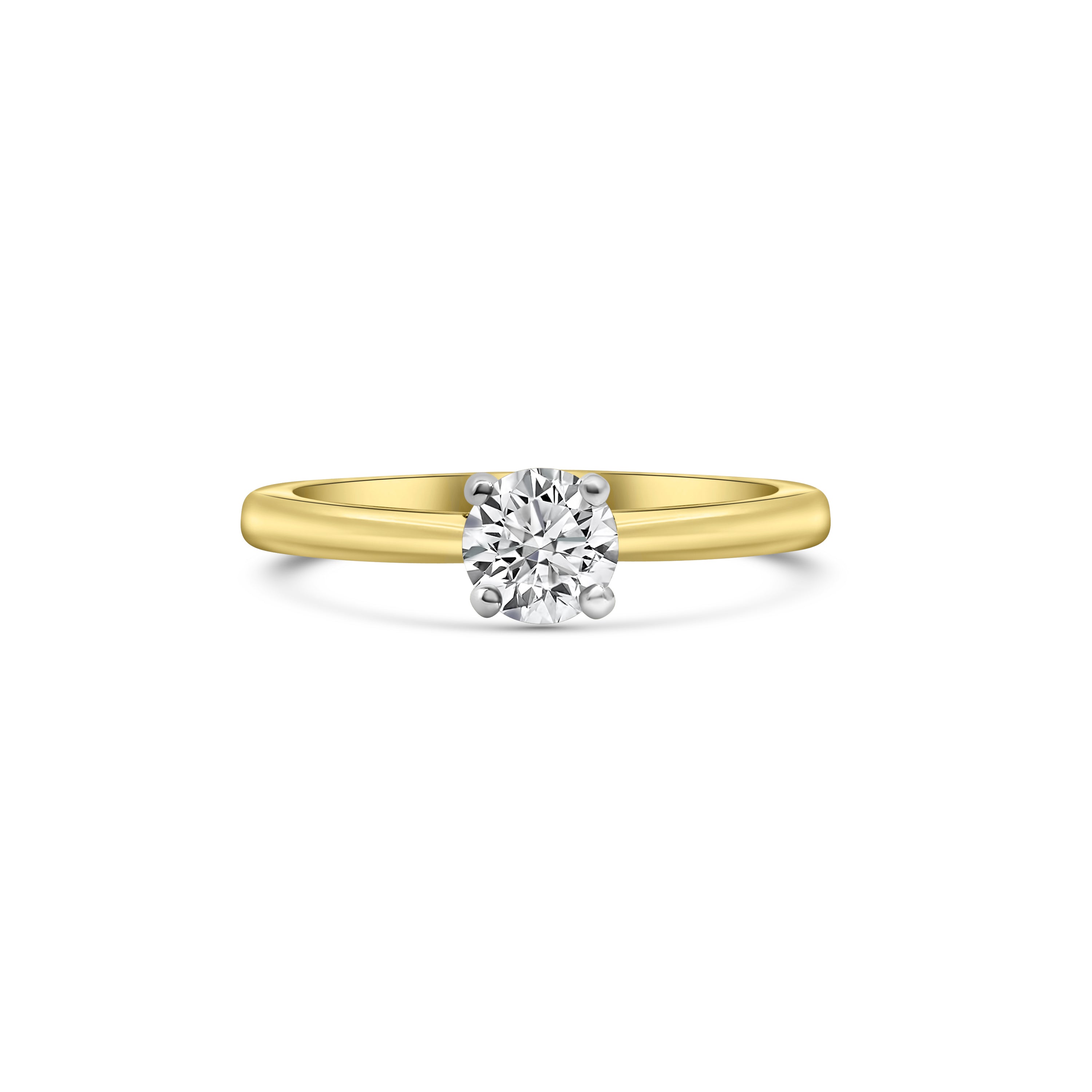 18kt Brilliant Cut Solitaire Diamond Engagement Ring