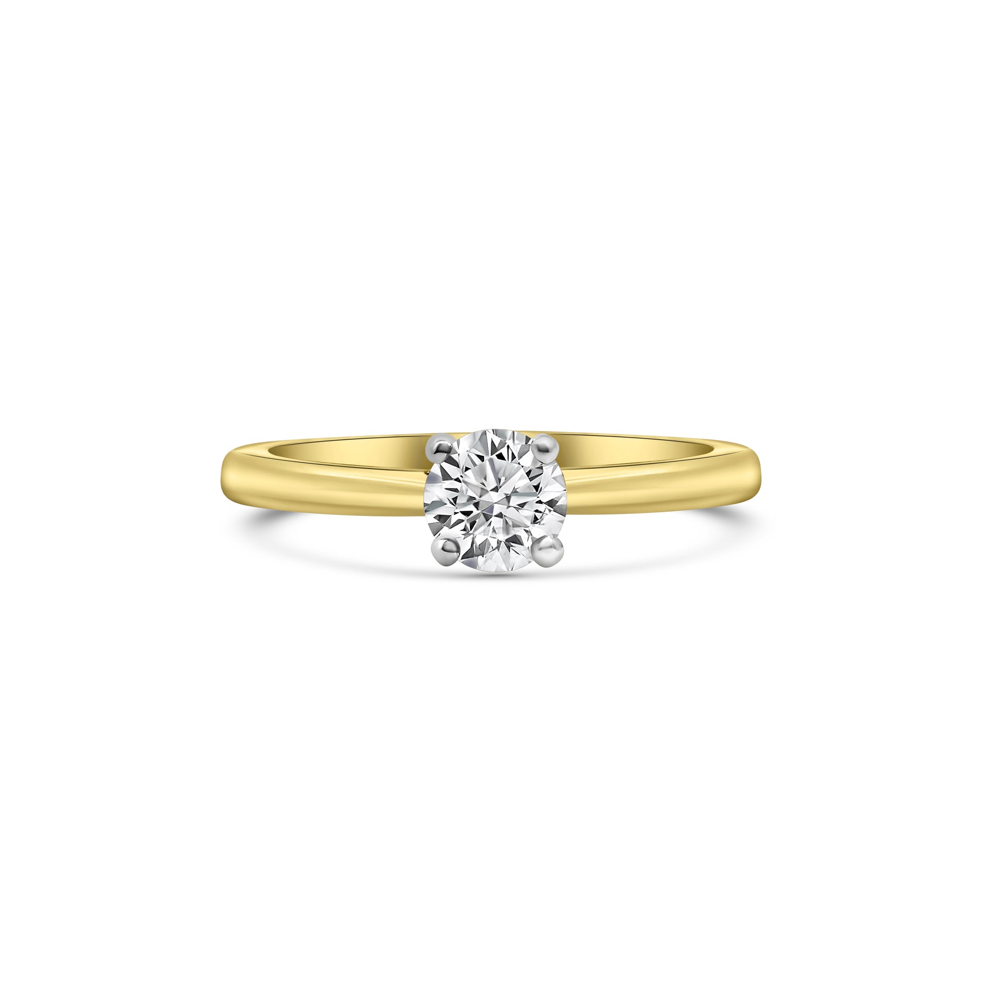 18kt Brilliant Cut Solitaire Diamond Engagement Ring