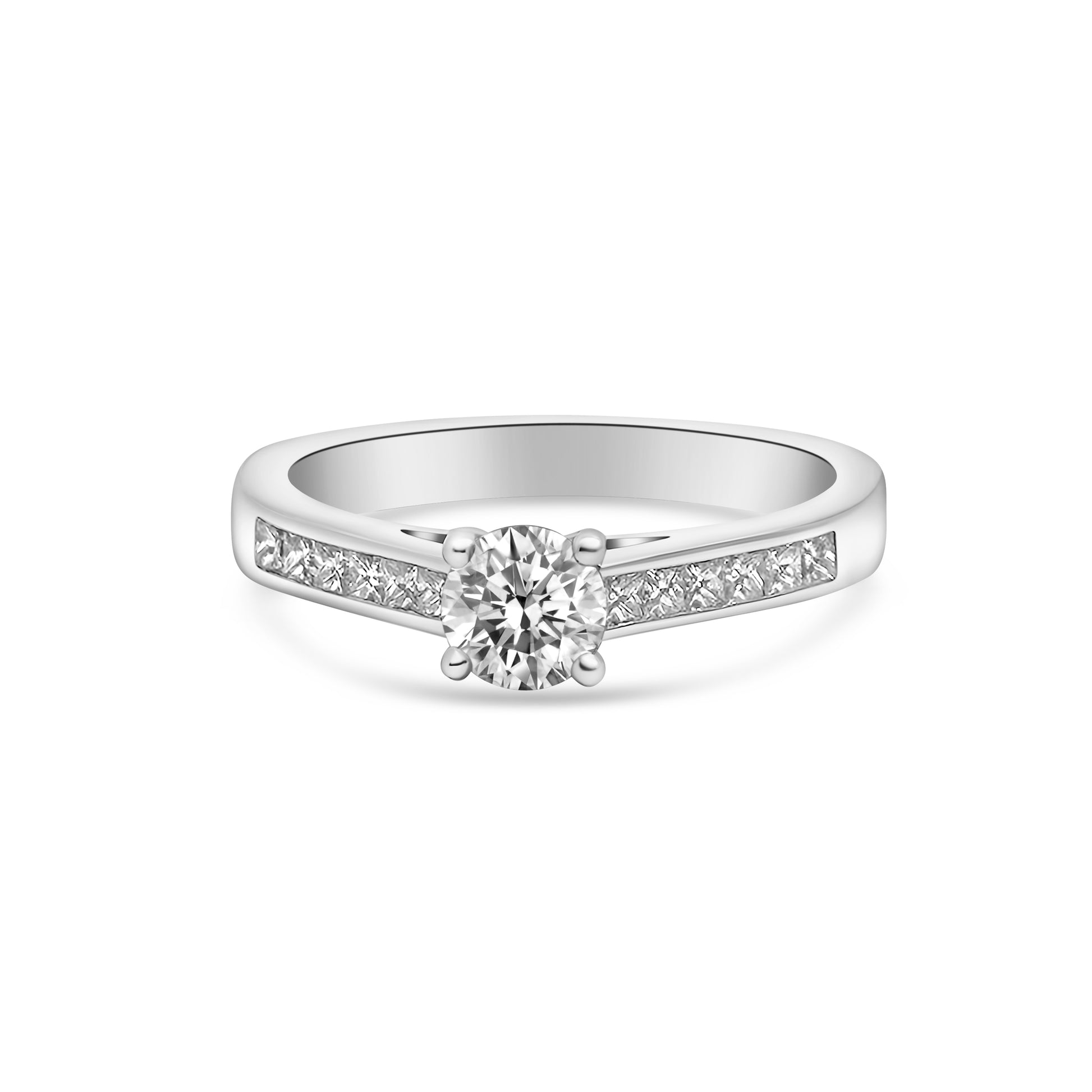 Platinum Solitaire Diamond Engagement Ring