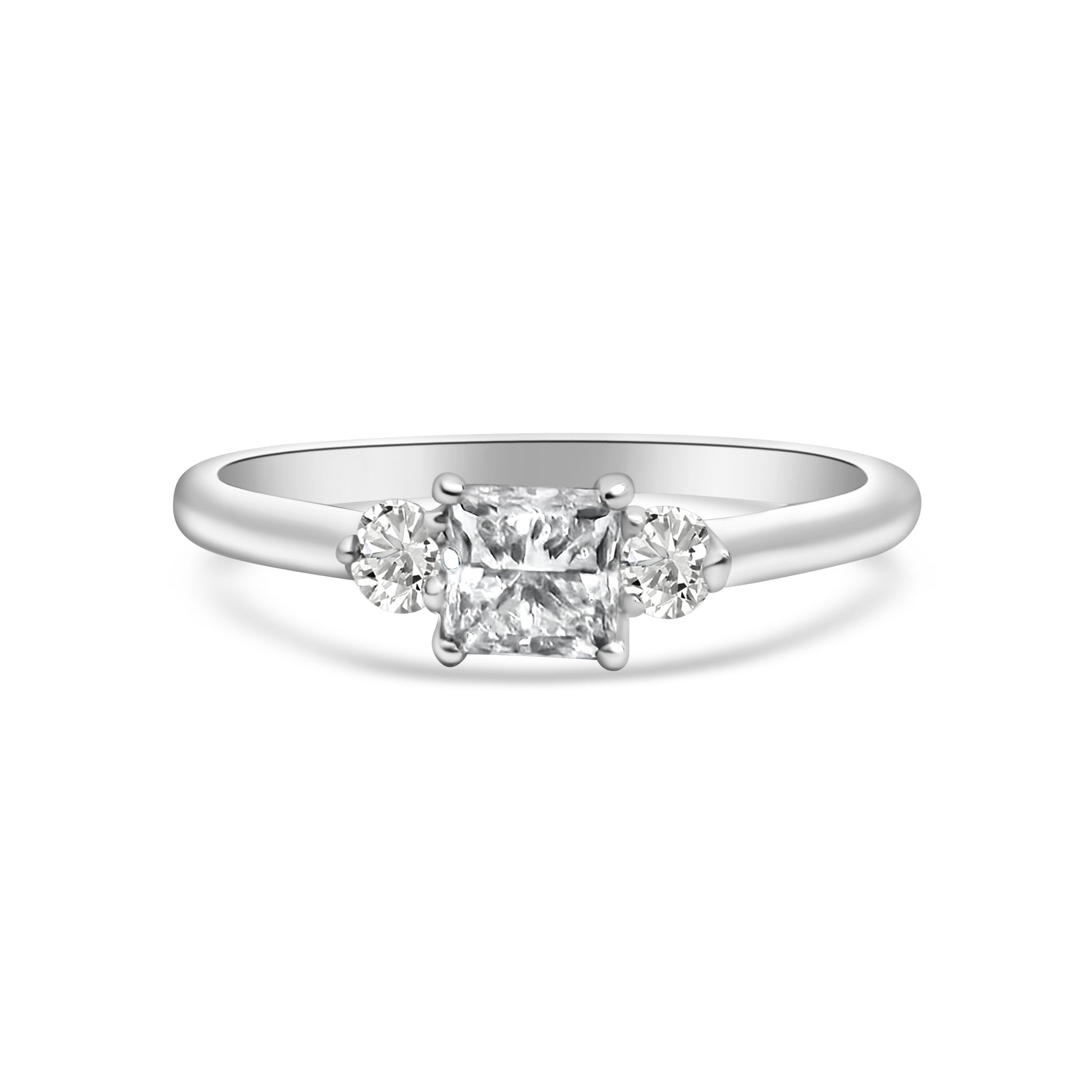 9kt Three Stone Diamond Engagement Ring