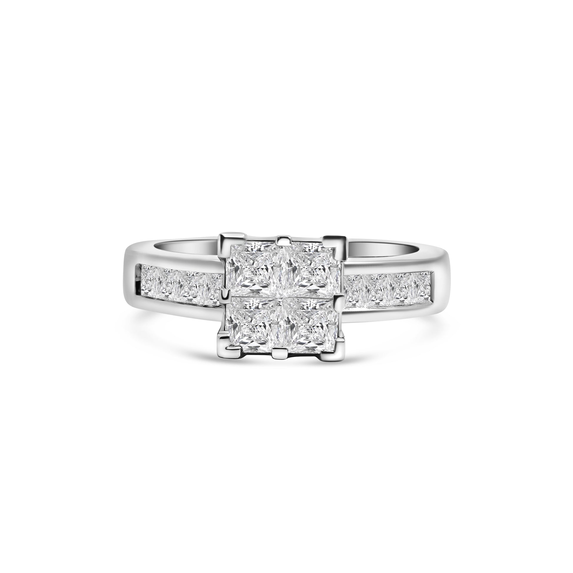 Platinum Princess Cut Diamond Engagement Ring