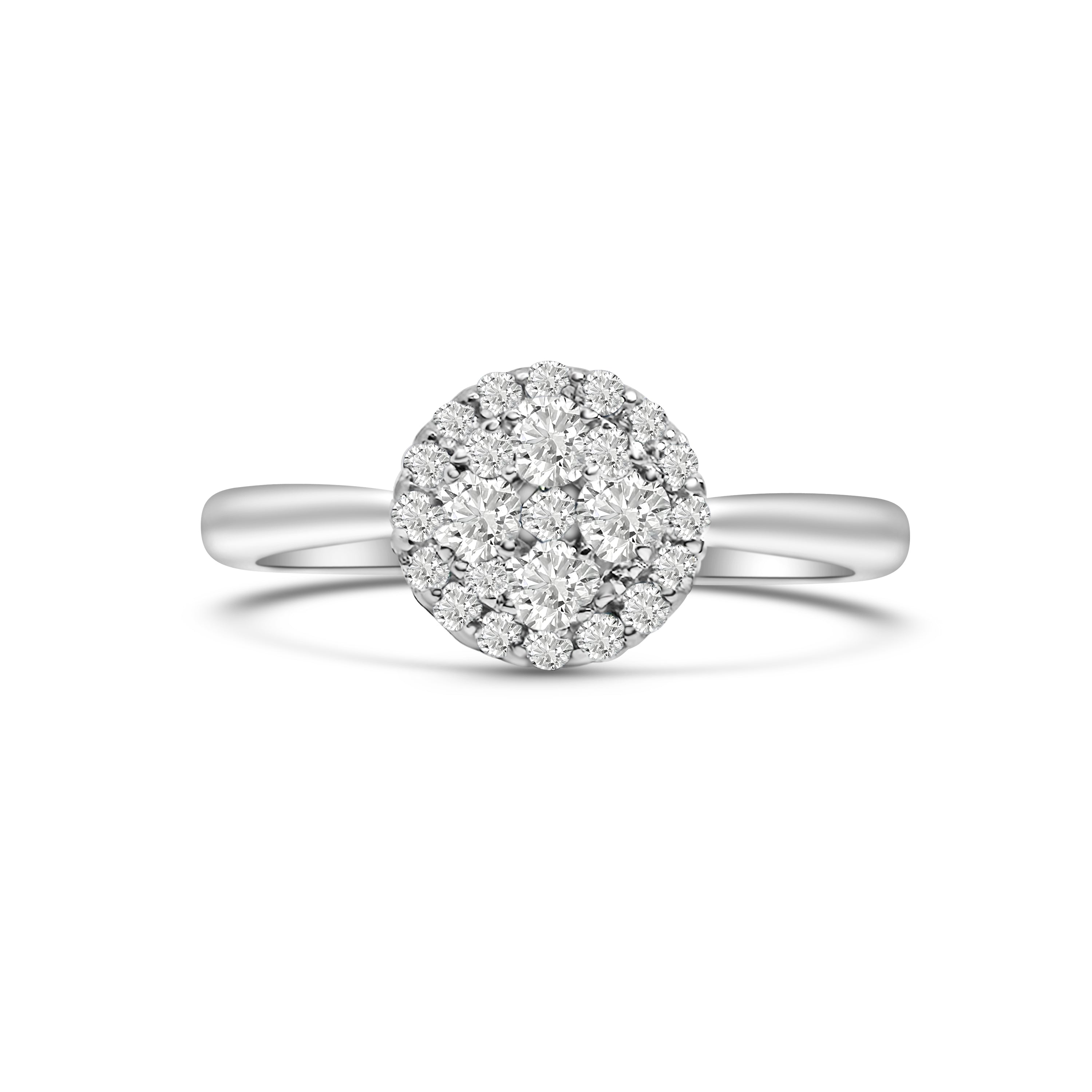 9kt Brilliant Cut Diamond Engagement Ring