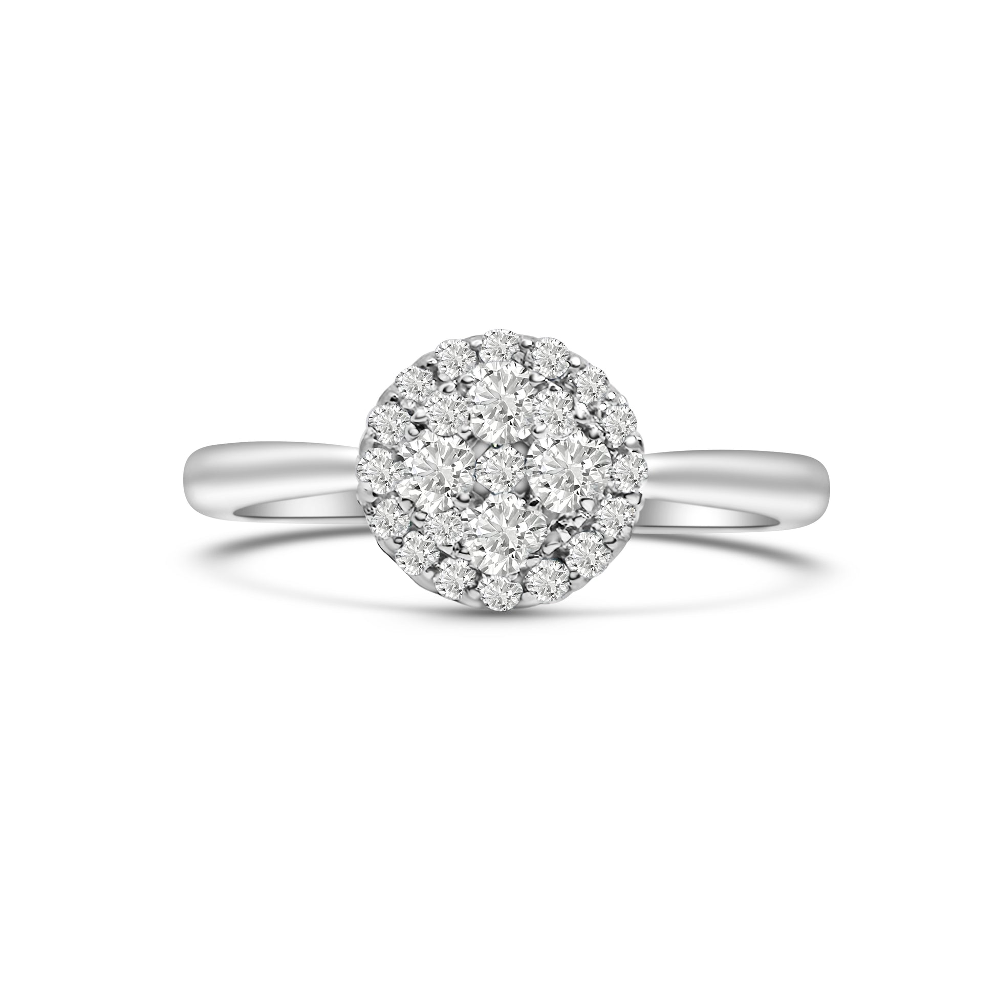 9kt Brilliant Cut Diamond Engagement Ring