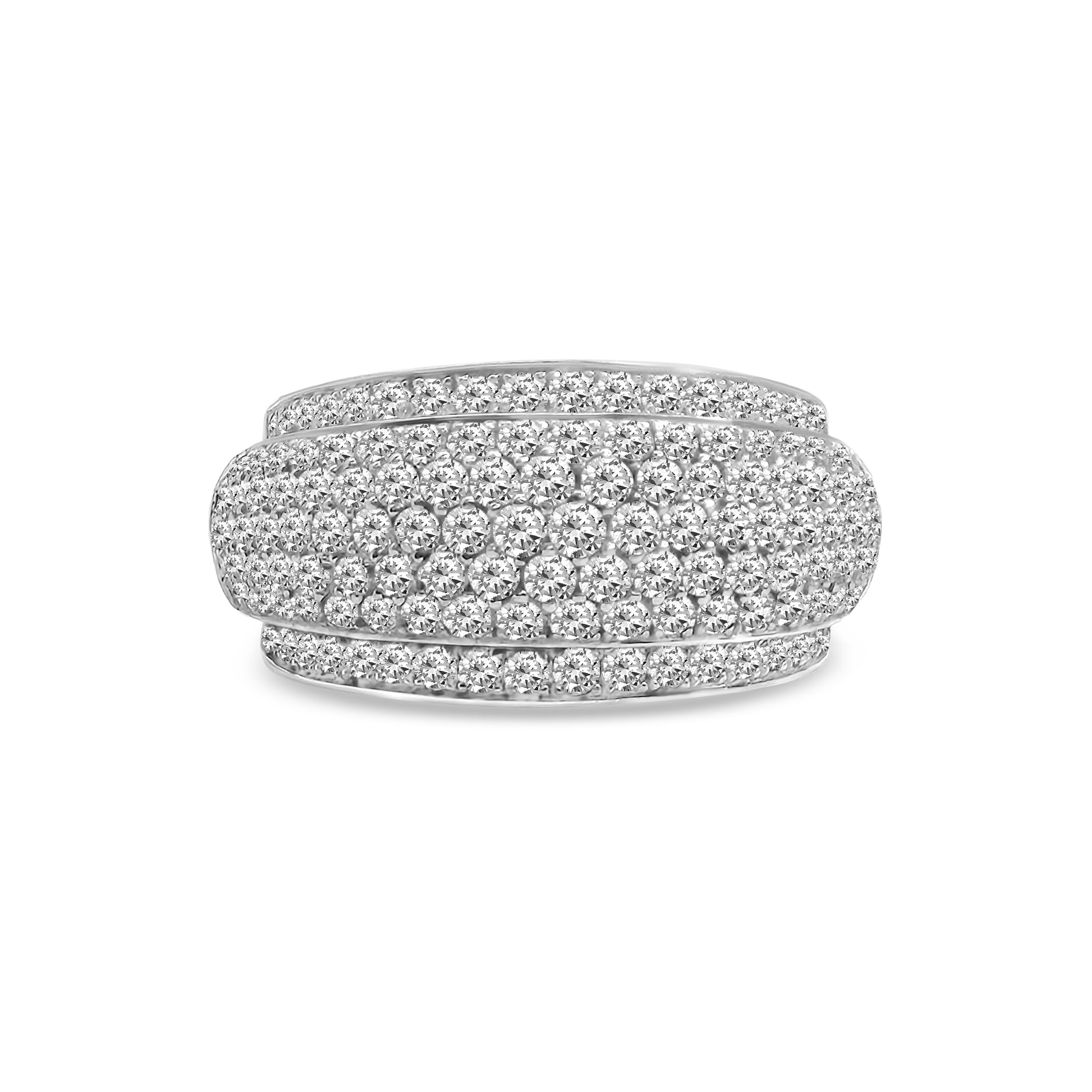 18kt Micro Double Diamond Dress Ring