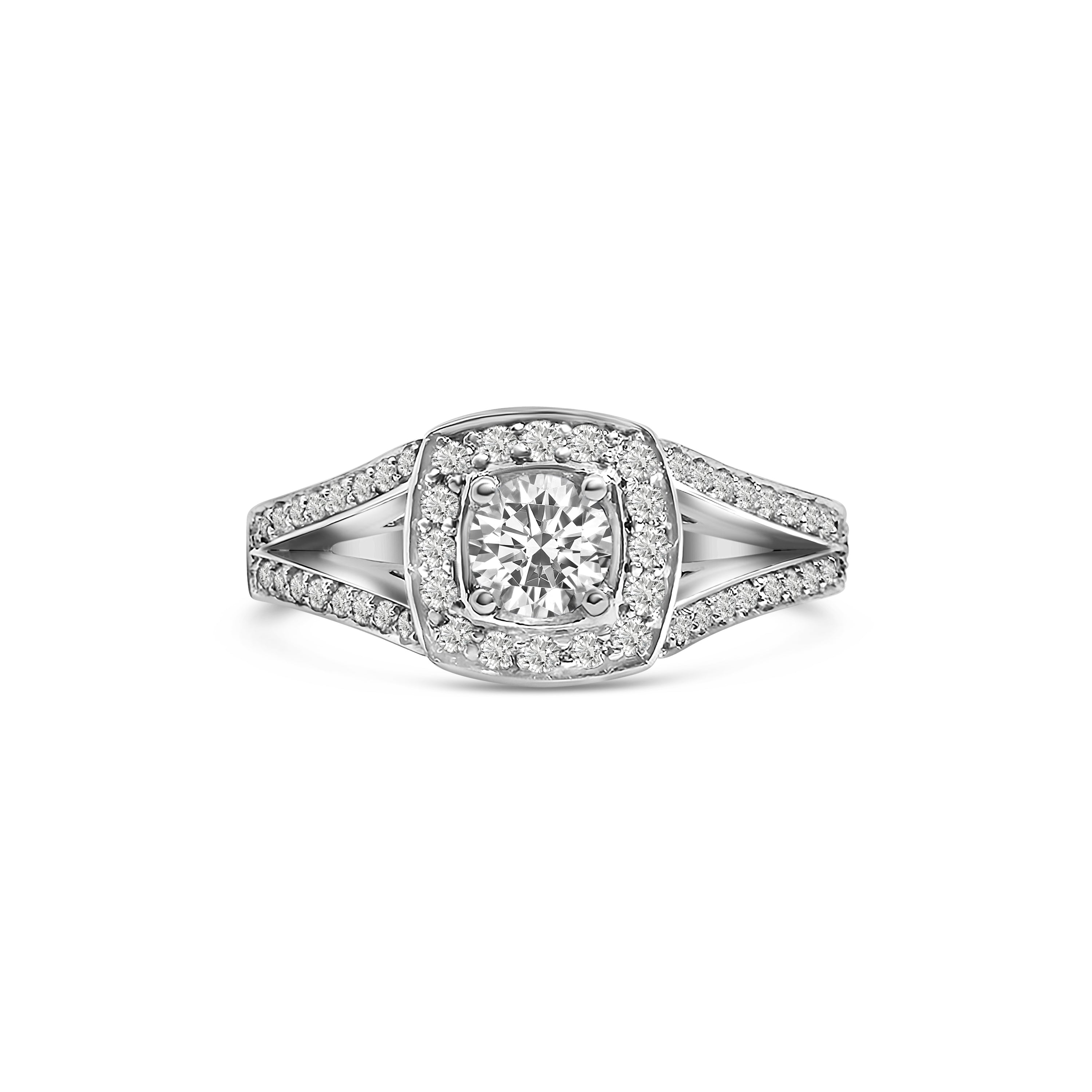 18kt Brilliant Cut Diamond Engagement Ring