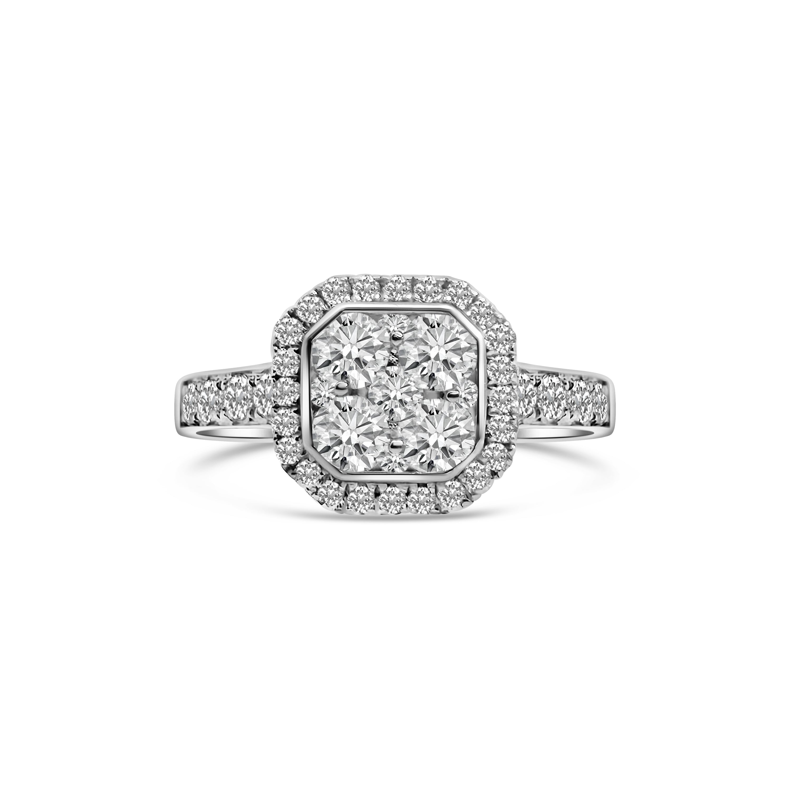 18kt Brilliant Cut Diamond Engagement Ring