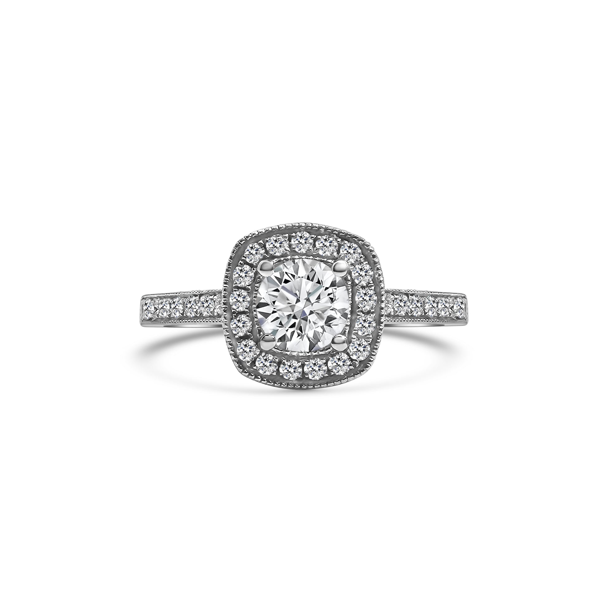 Platinum Brilliant Cut Diamond Engagement Ring