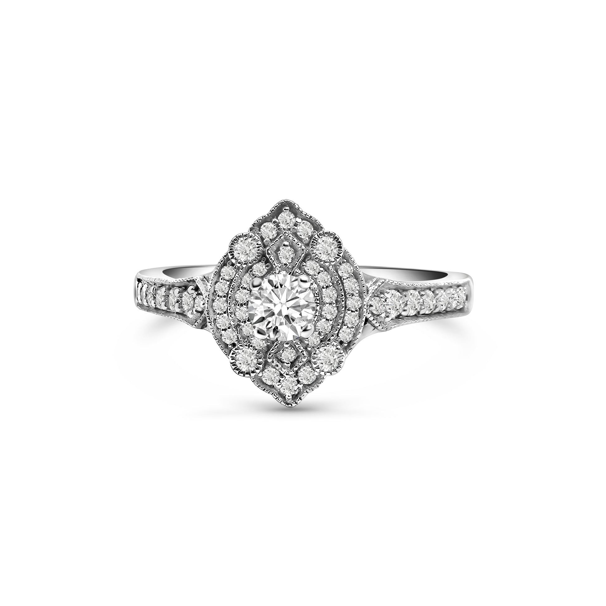 9kt Vintage Diamond Engagement Ring