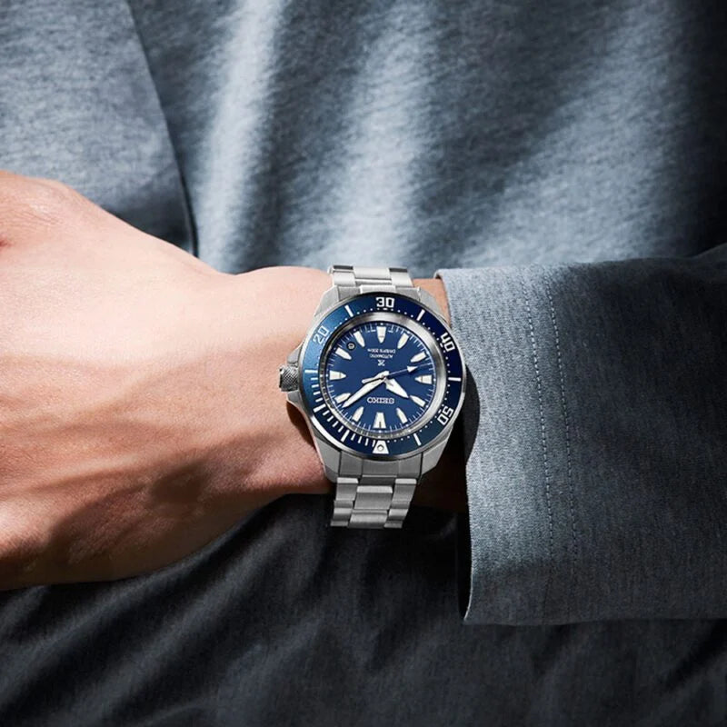 Seiko Prospex 4R Compact Mechanical Diver’s Watch in Cobalt Blue SRPL51 image 2
