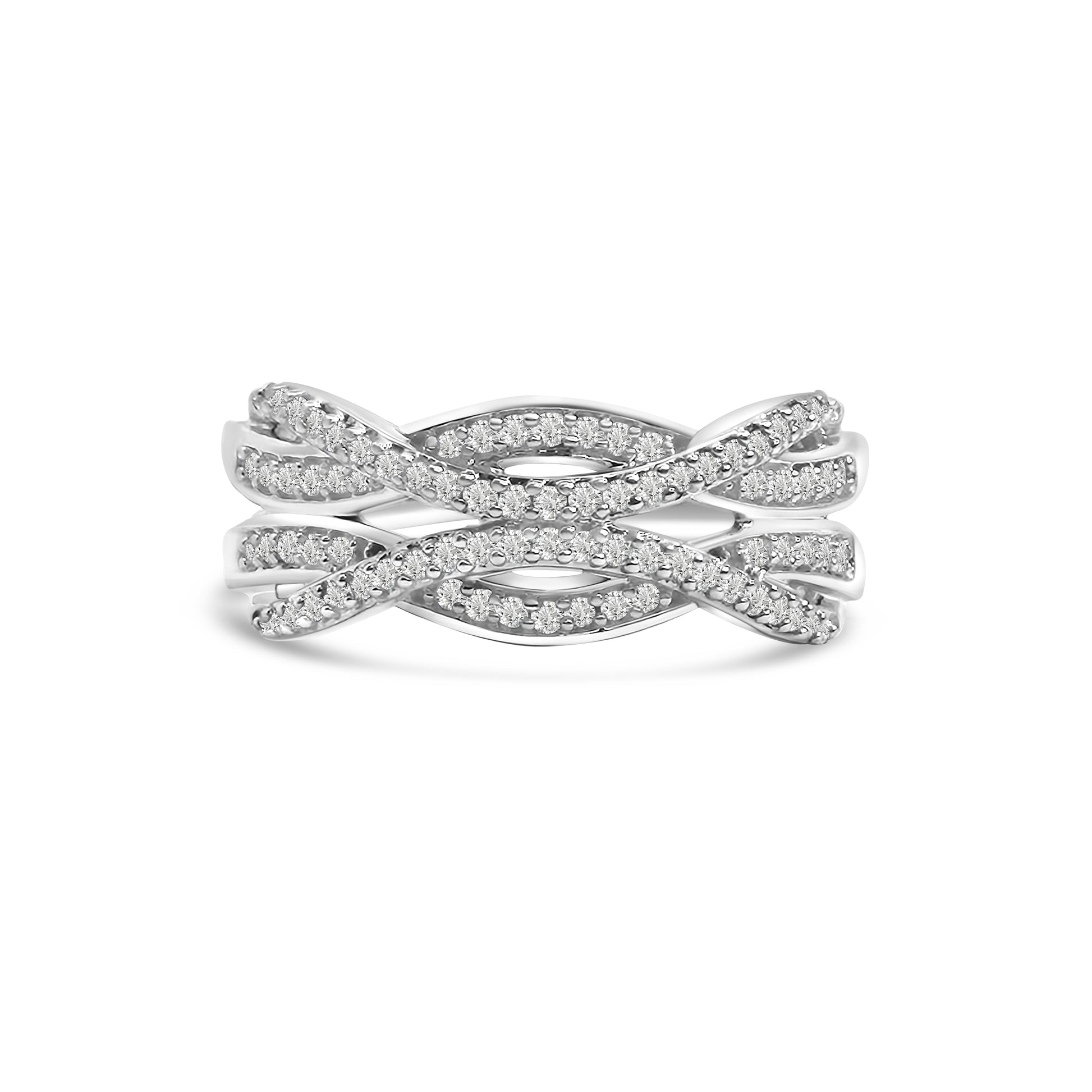 9kt Multi-Wave Diamond Dress Ring