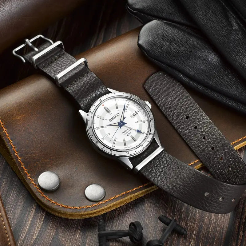 Seiko SSK015J1 Presage Style 60s ‘Laurel’ GMT  48040010 image 5