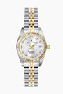 Two-tone Silver dial Stainless steel swiss watch
