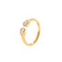 Quartermaine OPR1 18kt Gold & Diamond Opulence Double Ring 05030014 image 0