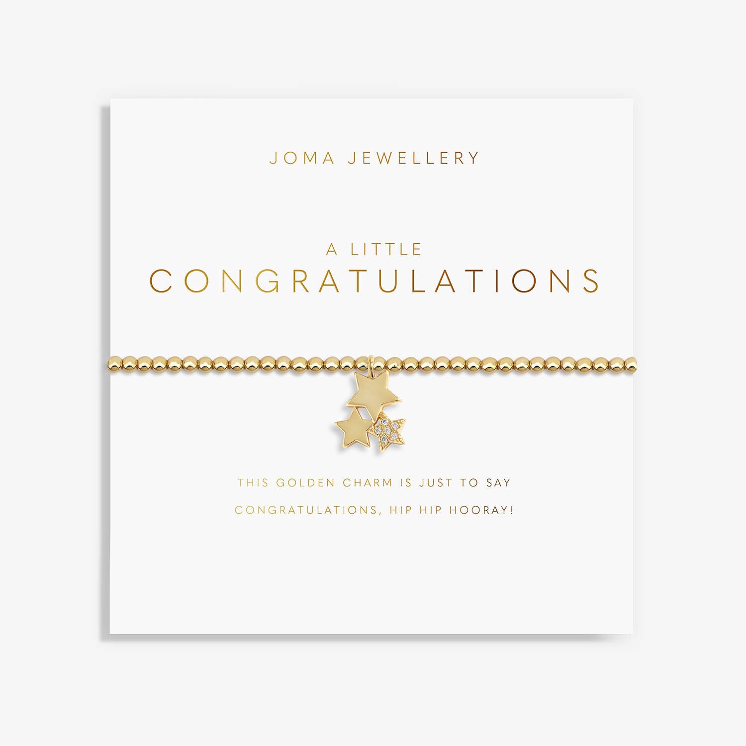 Gold A Little 'Congratulations' Bracelet image 0
