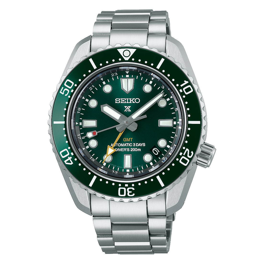 Seiko SPB381J1 Prospex 1968 Heritage Diver’s GMT Watch in ‘Marine Green’ image 0