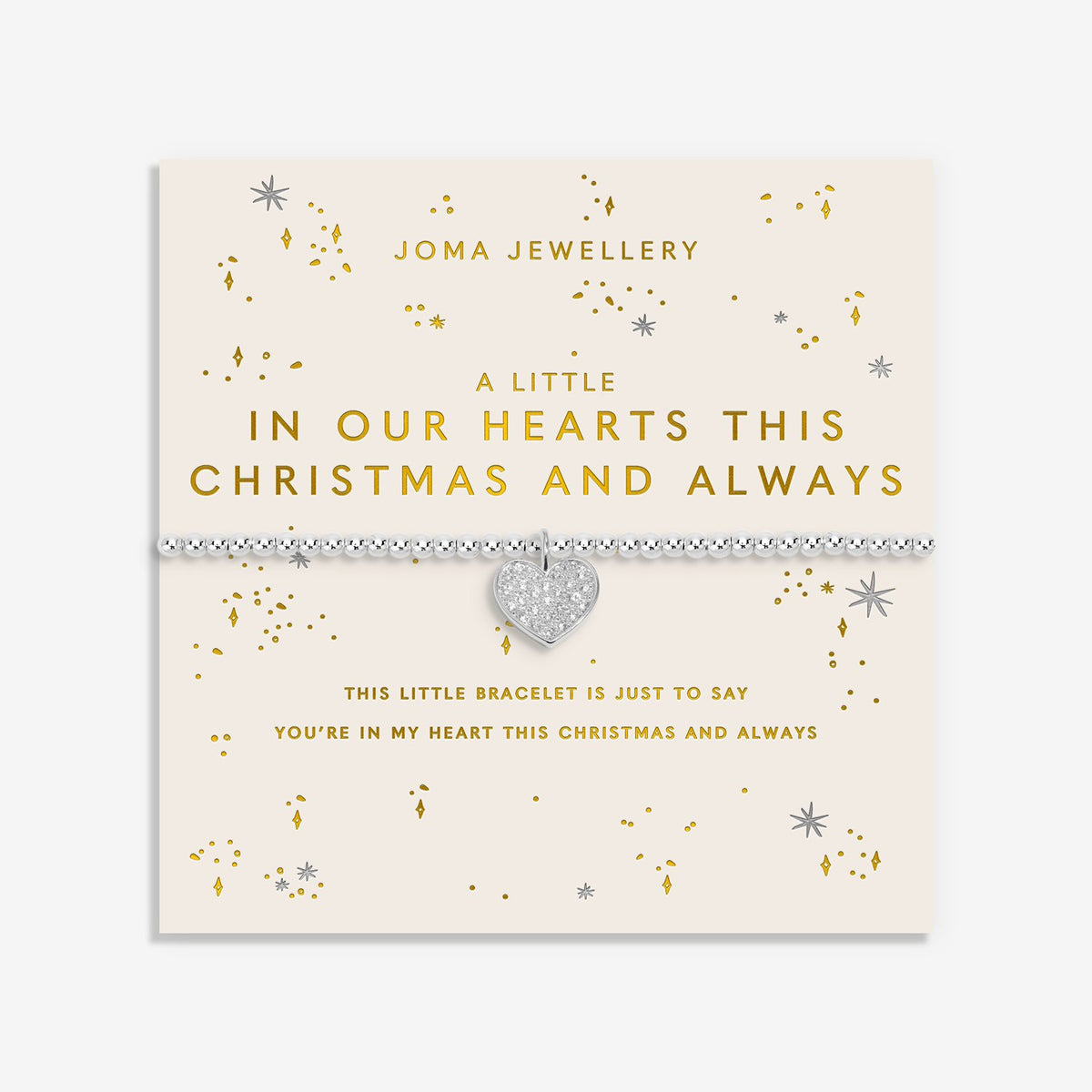 Christmas A Little 'In Our Hearts This Christmas And Always' Bracelet