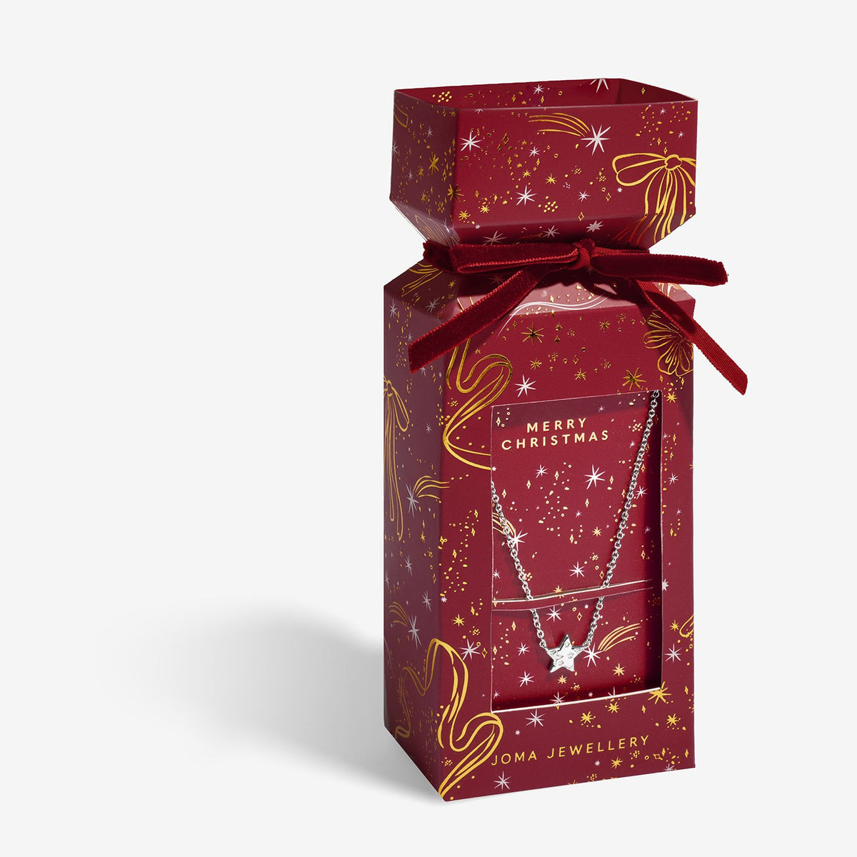 Christmas Cracker 'Merry Christmas' Necklace