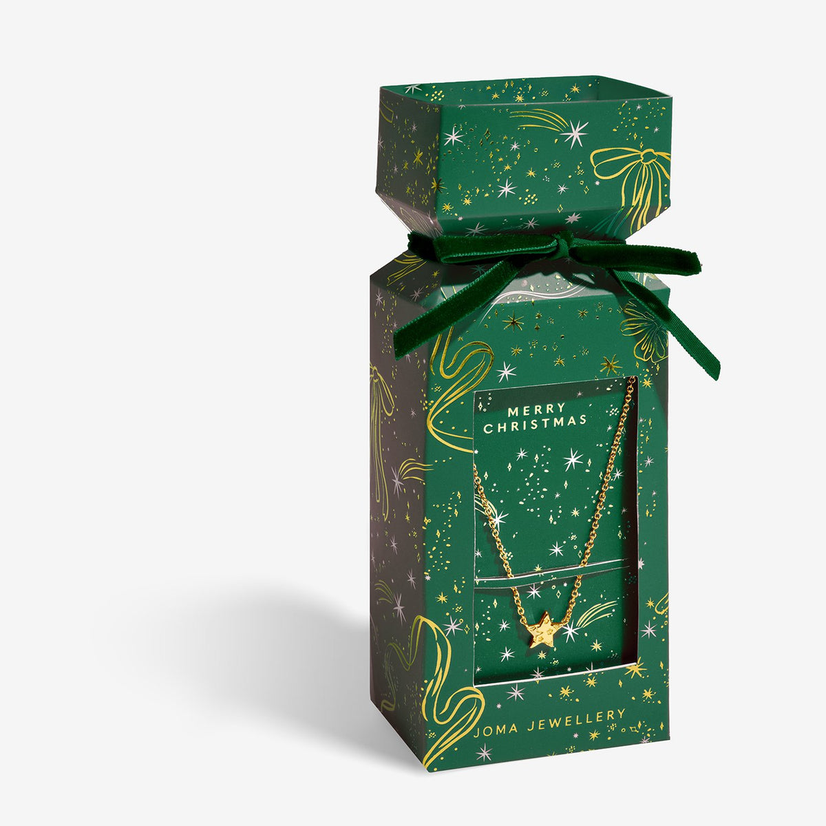 Christmas Cracker 'Merry Christmas' Necklace