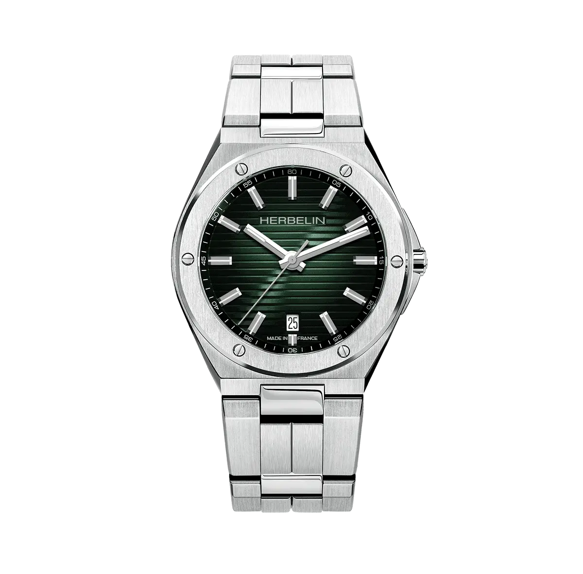 CAP CAMARAT – QUARTZ DATE – STEEL & GREEN