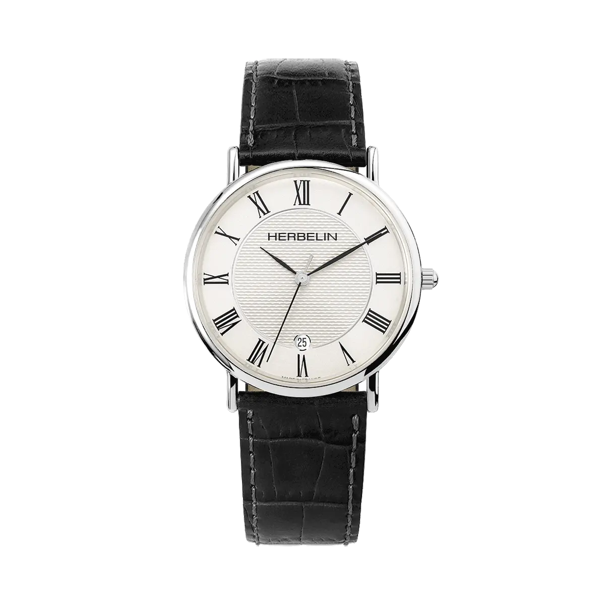 CLASSIQUE – QUARTZ – STEEL & BLACK LEATHER
