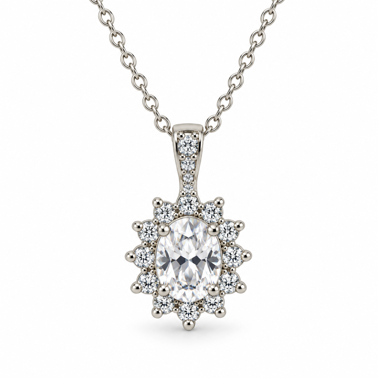 Cluster CZ Pendant