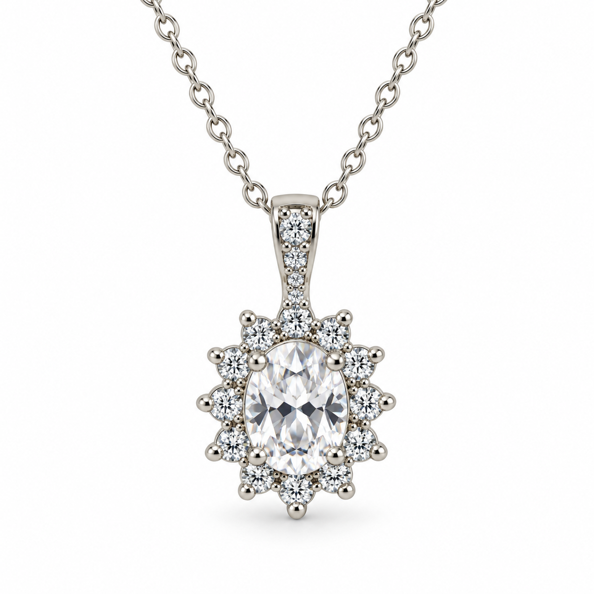 Cluster CZ Pendant