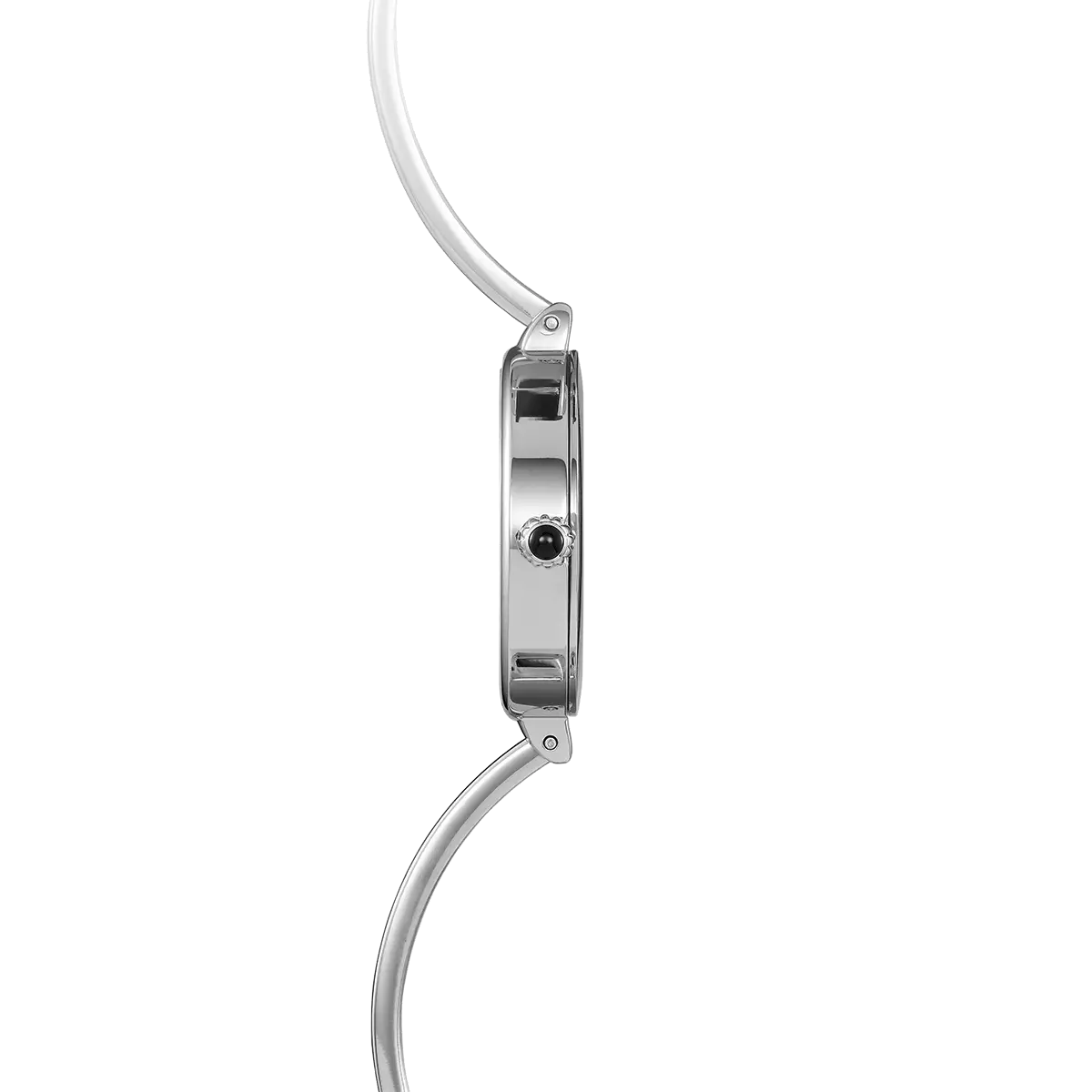 FIL – ROUND QUARTZ – STEEL & WHITE MOTHER-OF-PEARL