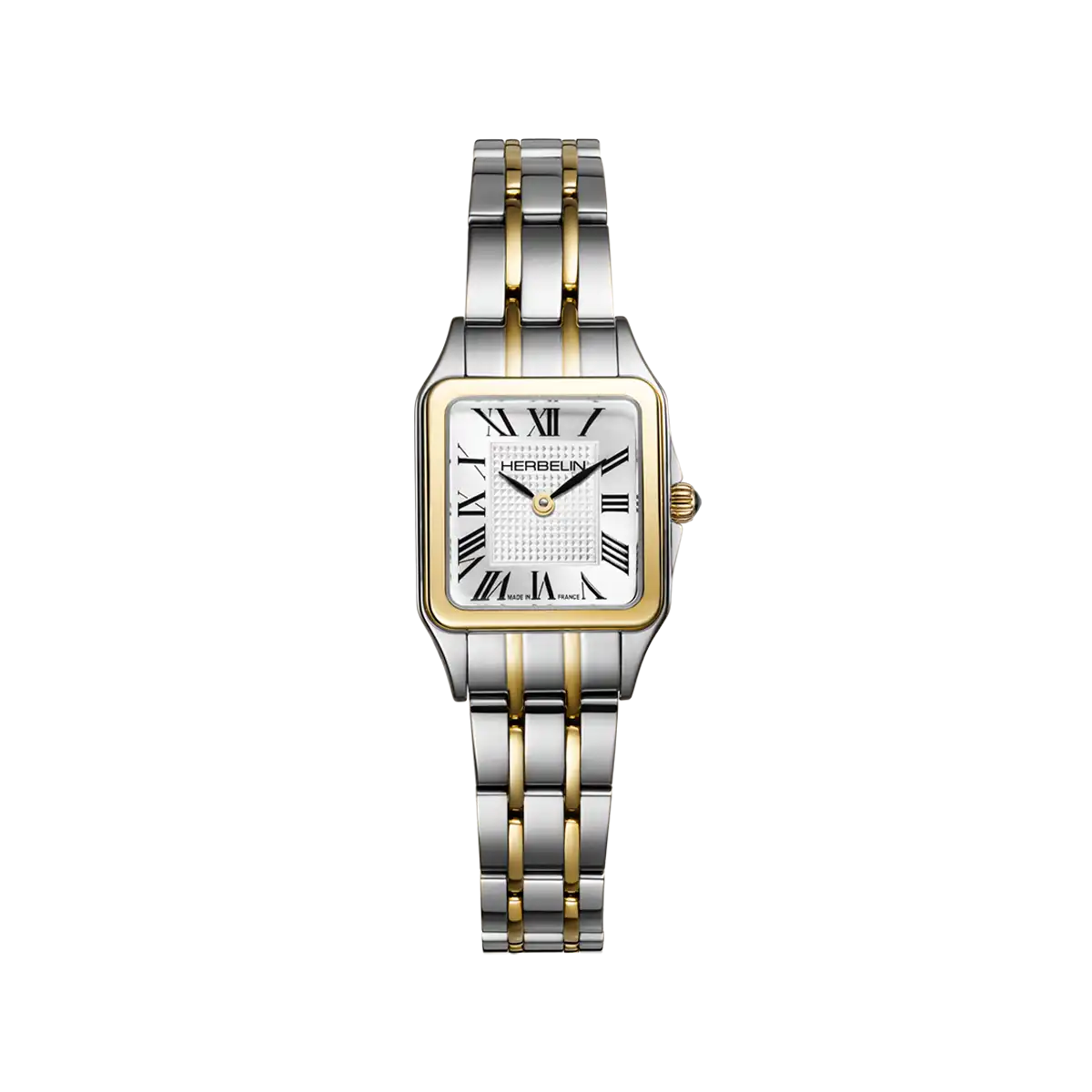 LUNA – MINI QUARTZ – TWO-TONE STEEL