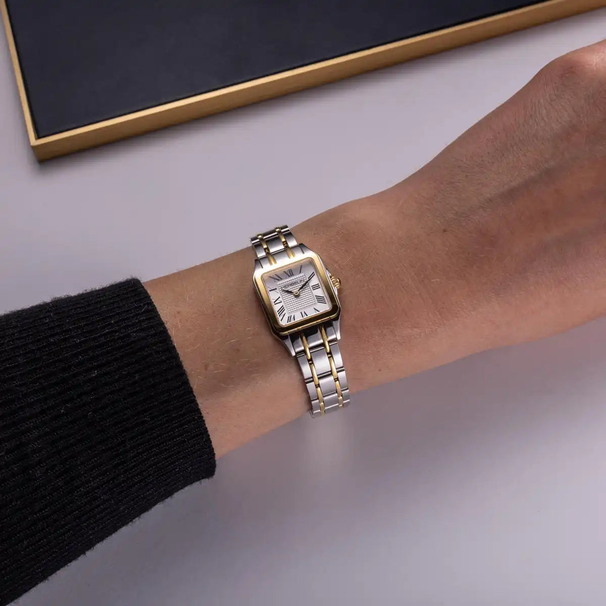 LUNA – MINI QUARTZ – TWO-TONE STEEL