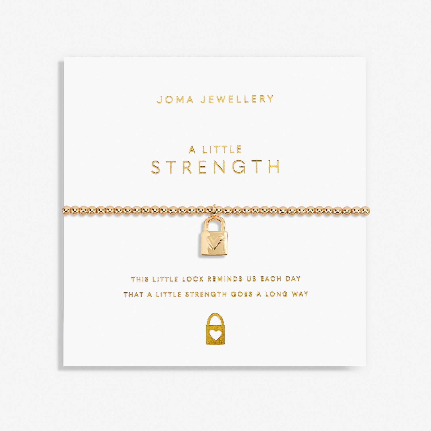 Gold A Little 'Strength' Bracelet image 0