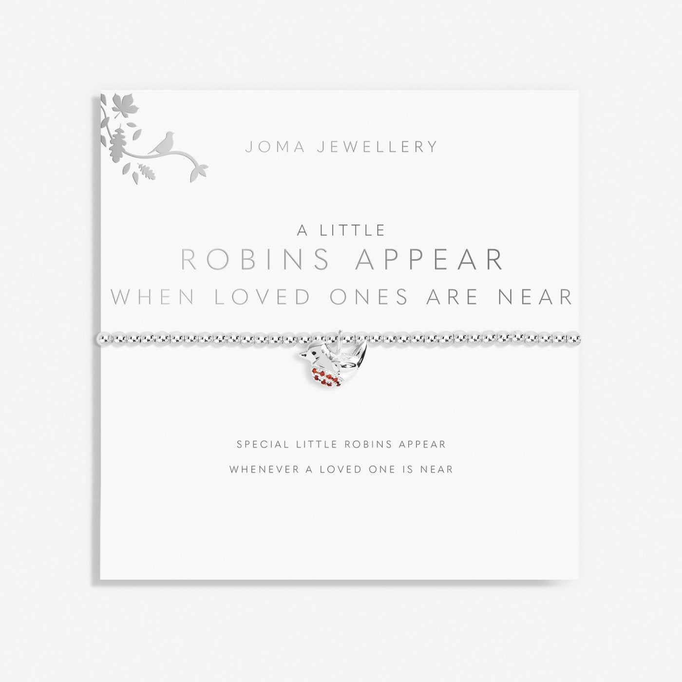 A Little 'Robins Appear When Loved Ones Are Near' Bracelet image 0