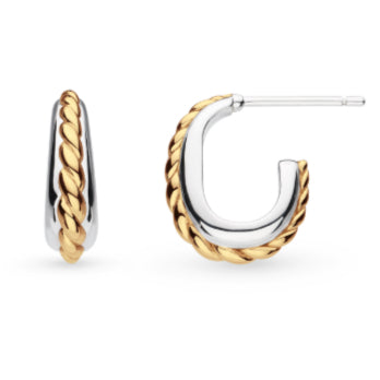 Kit Heath Marina Rope Band Golden Hoop Earrings image 0