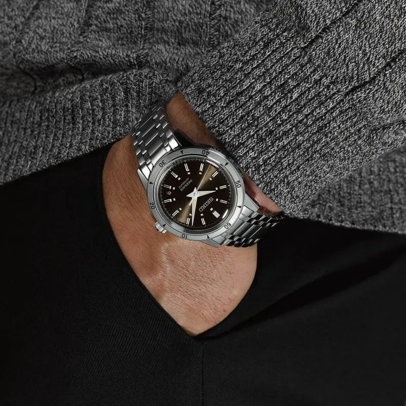 Seiko SRPL09J1 Presage Style 60s ‘Elegant Yet Rugged’ in brown image 3