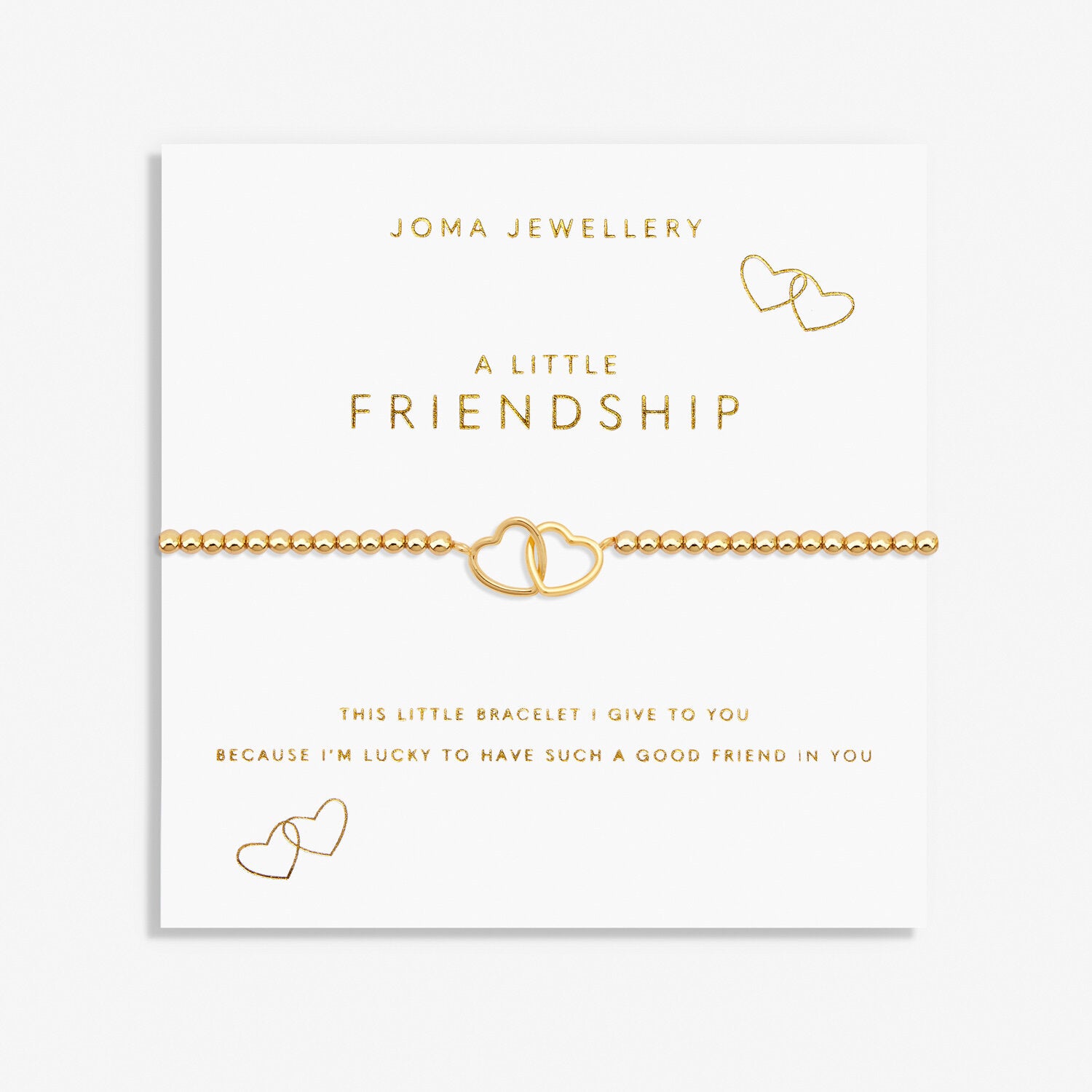 A Little 'Friendship' Bracelet In Gold Plating image 0