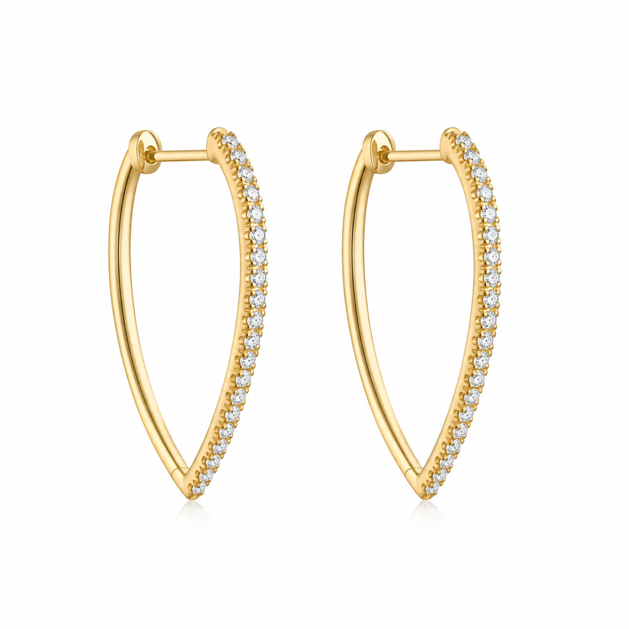 9kt Drop Lab Grown Earrings