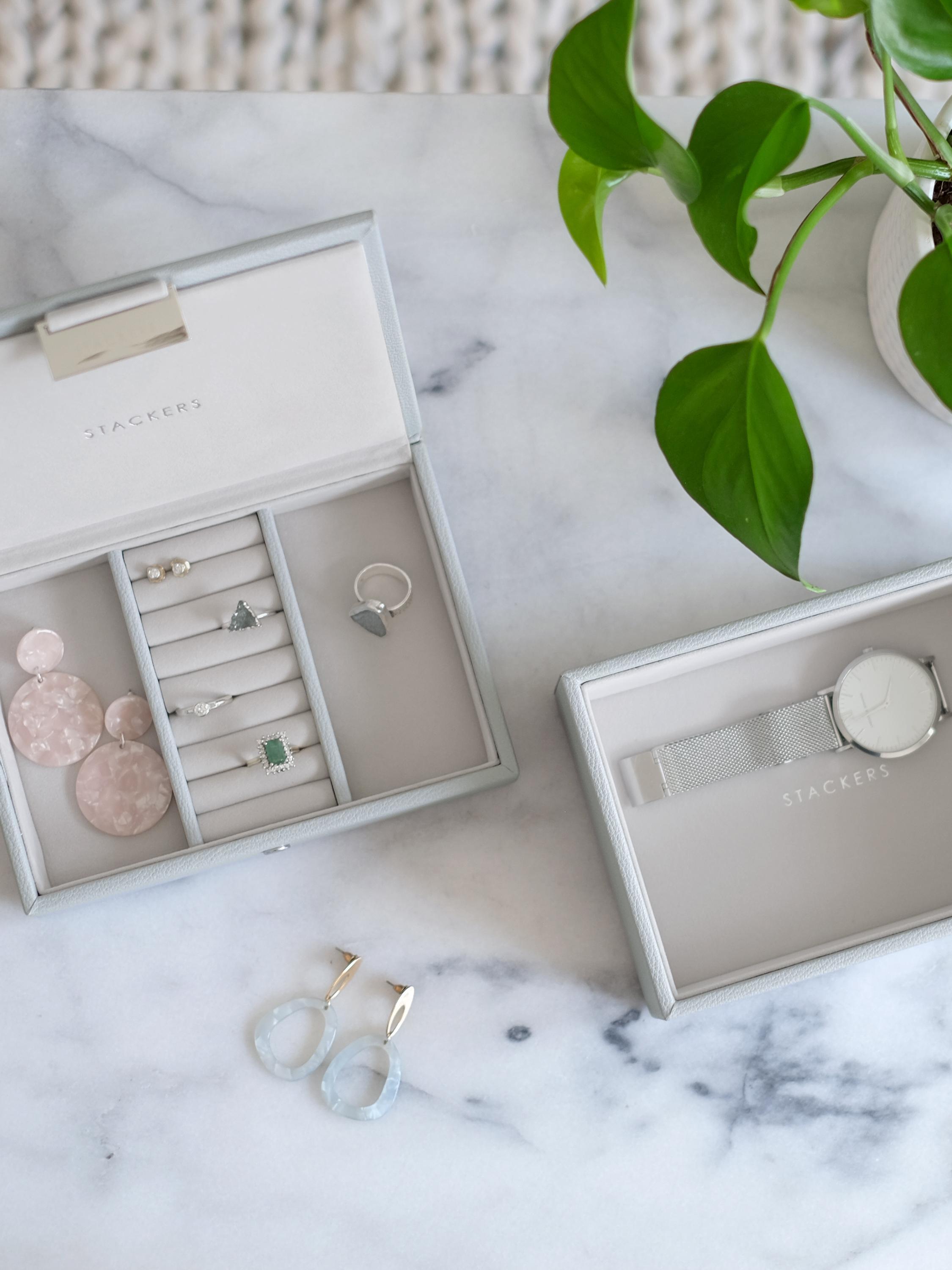 Stackers Mini Jewellery Box Set - Pebble Grey image 1