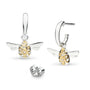 Kit Heath Blossom Flyte Honey Bee Hoop Drop Earrings image 0