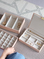 Stackers Classic Jewellery Box - Blush and gold image 1