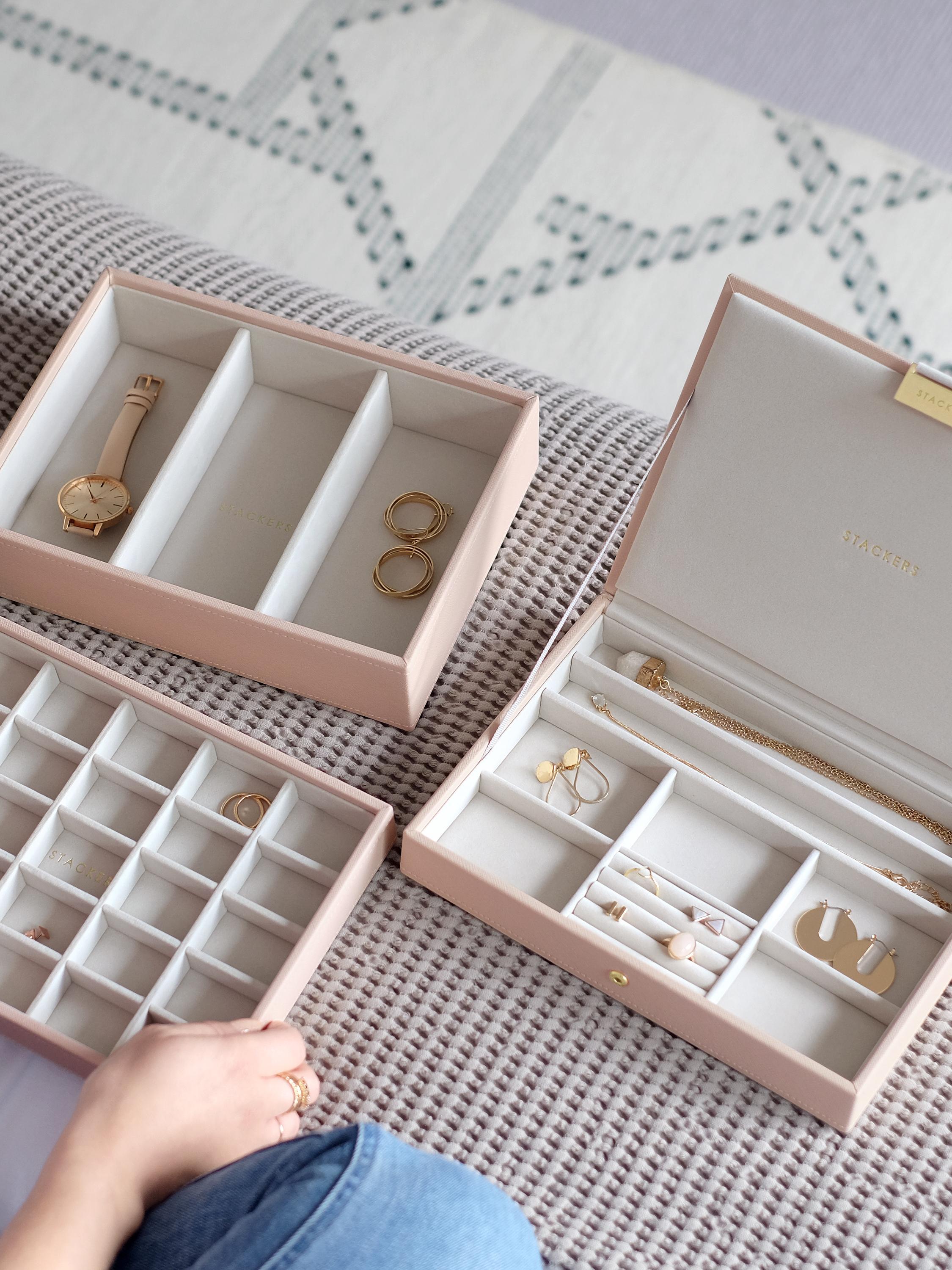 Stackers Classic Jewellery Box - Blush and gold image 1